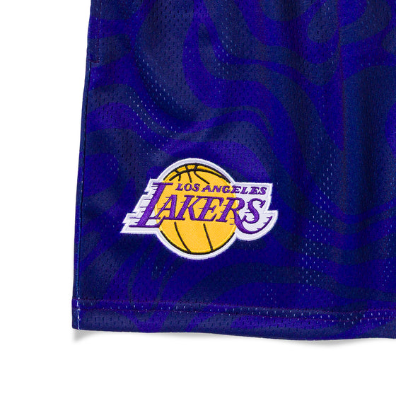 LOS ANGELES LAKERS SPLIT TIDAL SHORTS