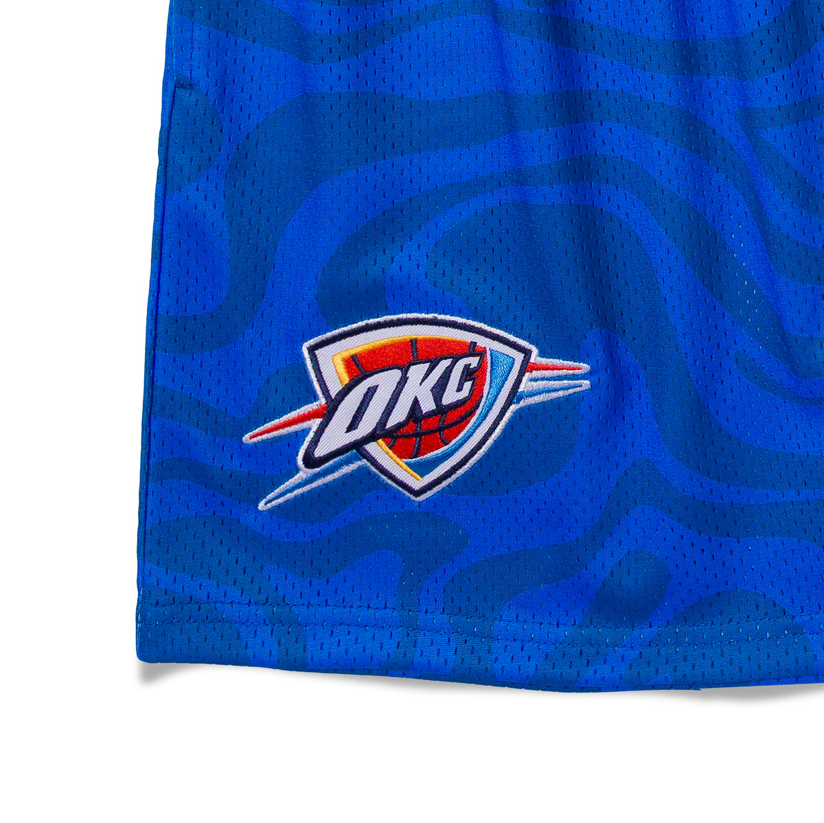 OKLAHOMA CITY THUNDER SPLIT TIDAL SHORTS - detail