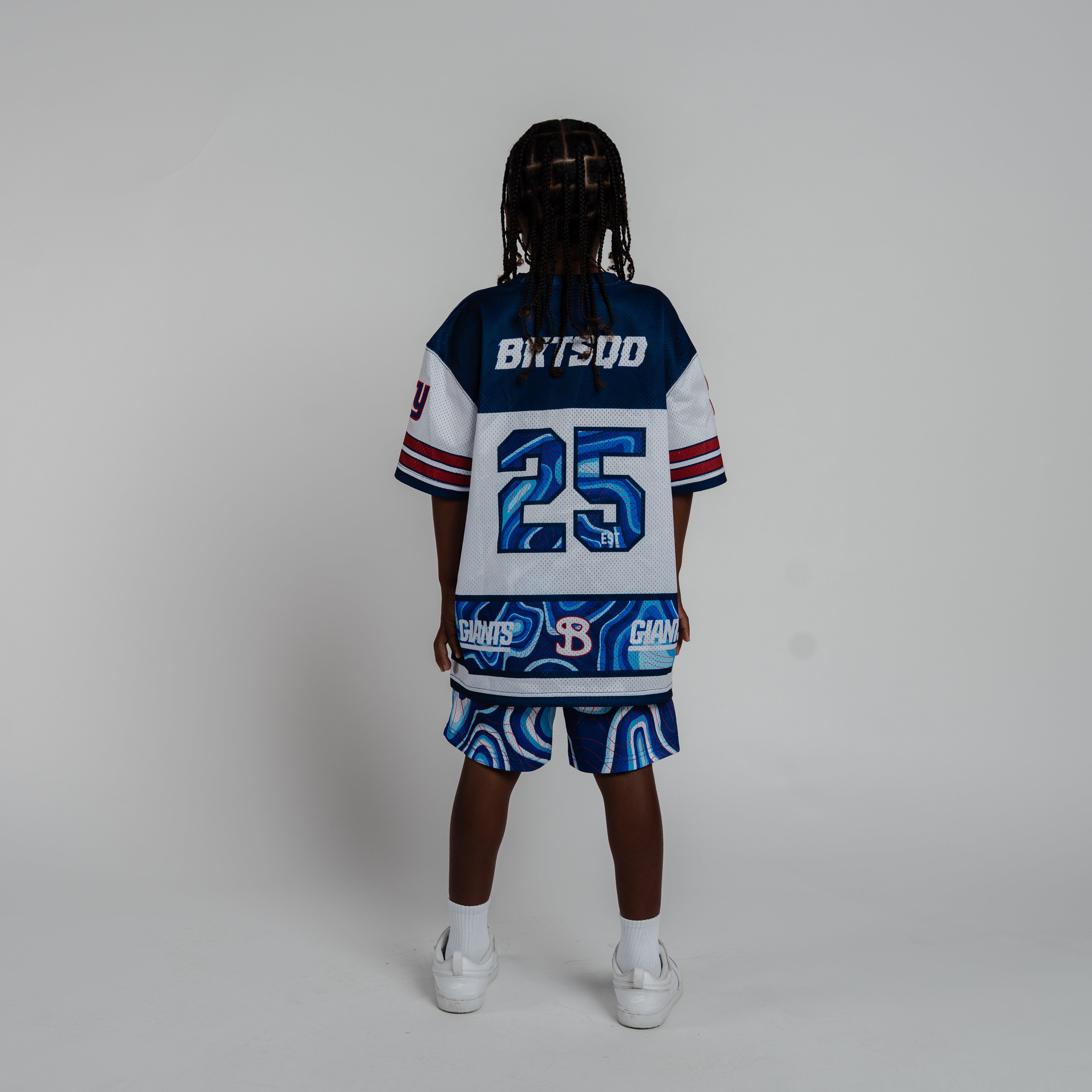 NEW YORK GIANTS NFL YOUTH WEATHERMAN SHORTS