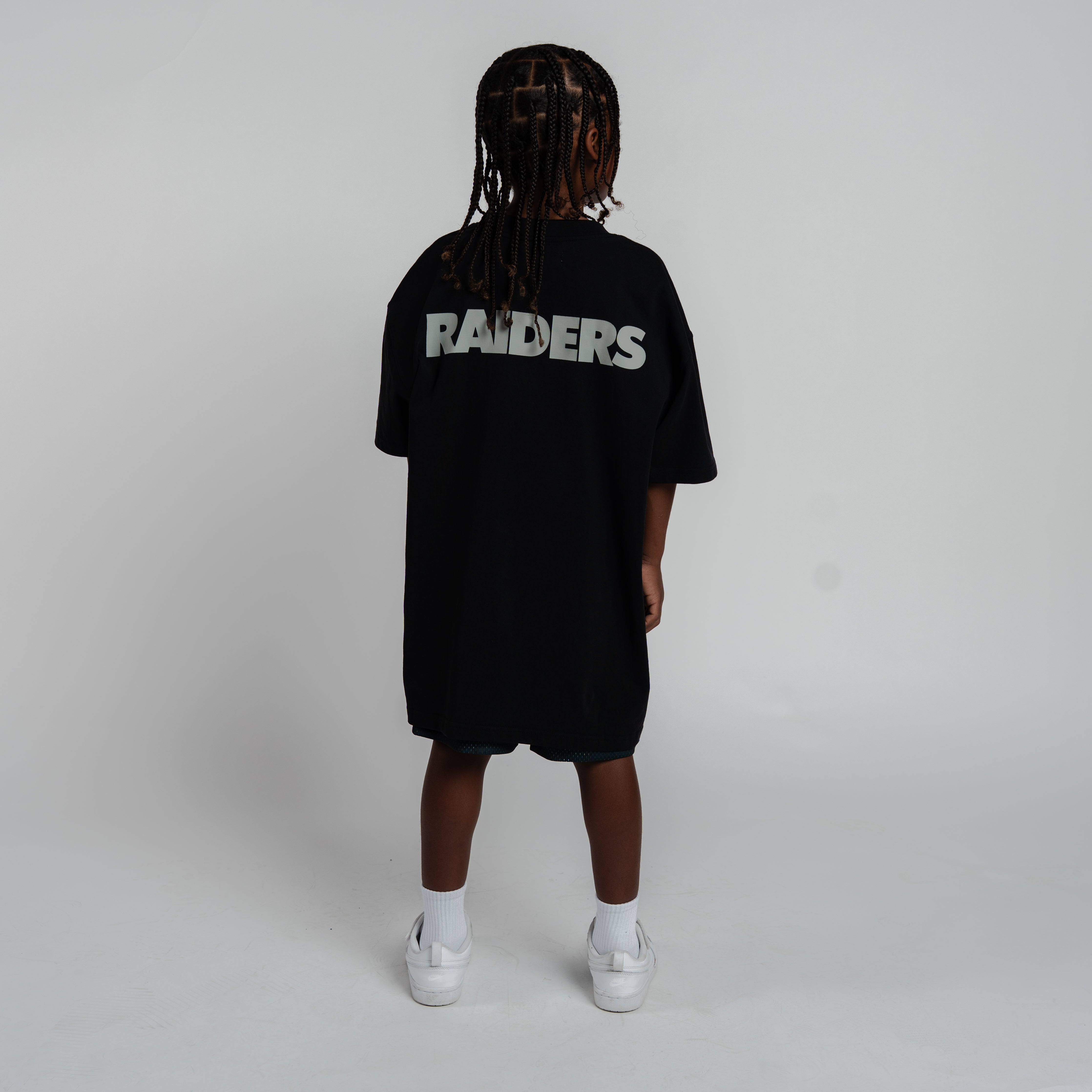 LAS VEGAS RAIDERS NFL YOUTH GRADIENT SHORTS