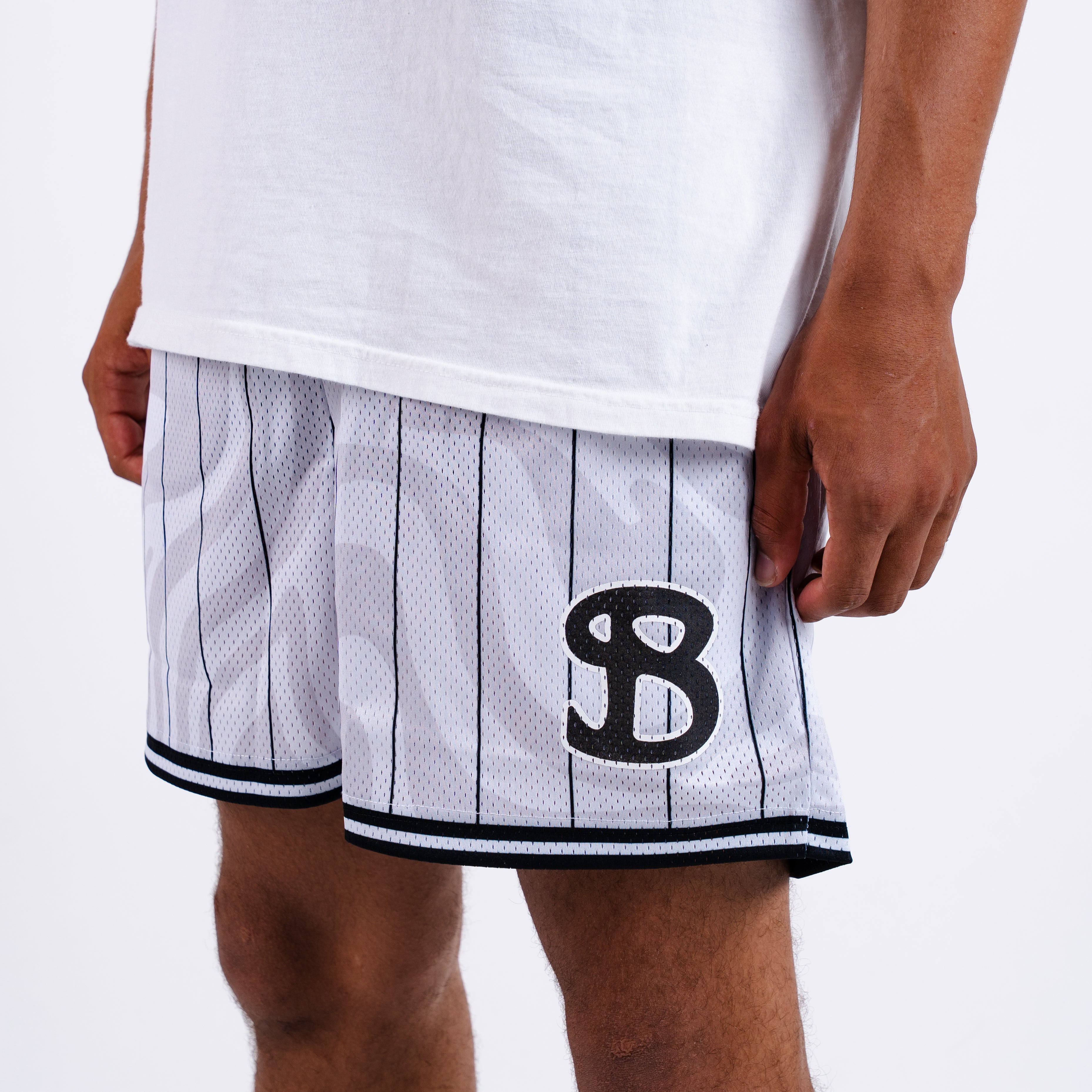 TEAM BKTSQD WHITE TIDAL SHORTS