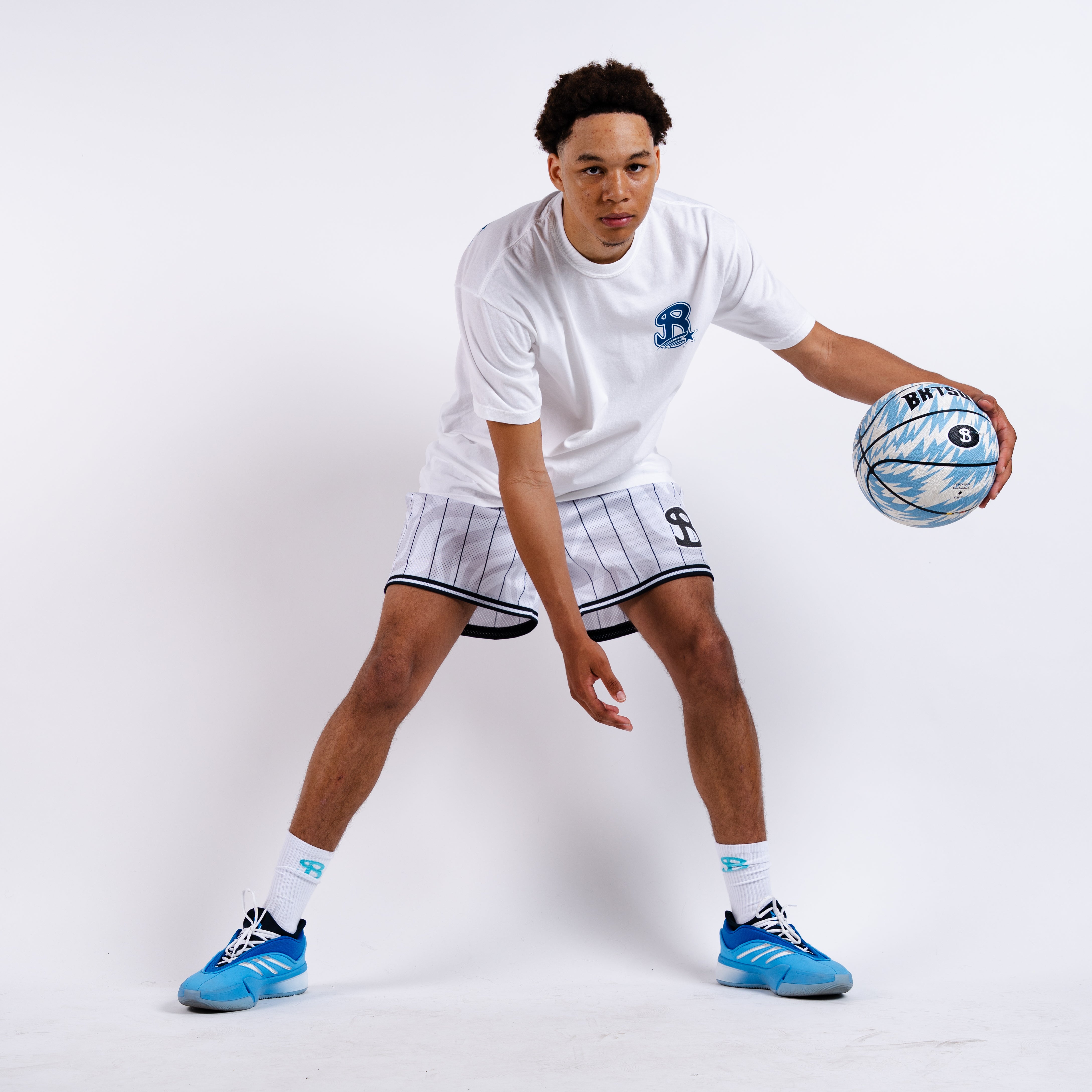 TEAM BKTSQD WHITE TIDAL SHORTS