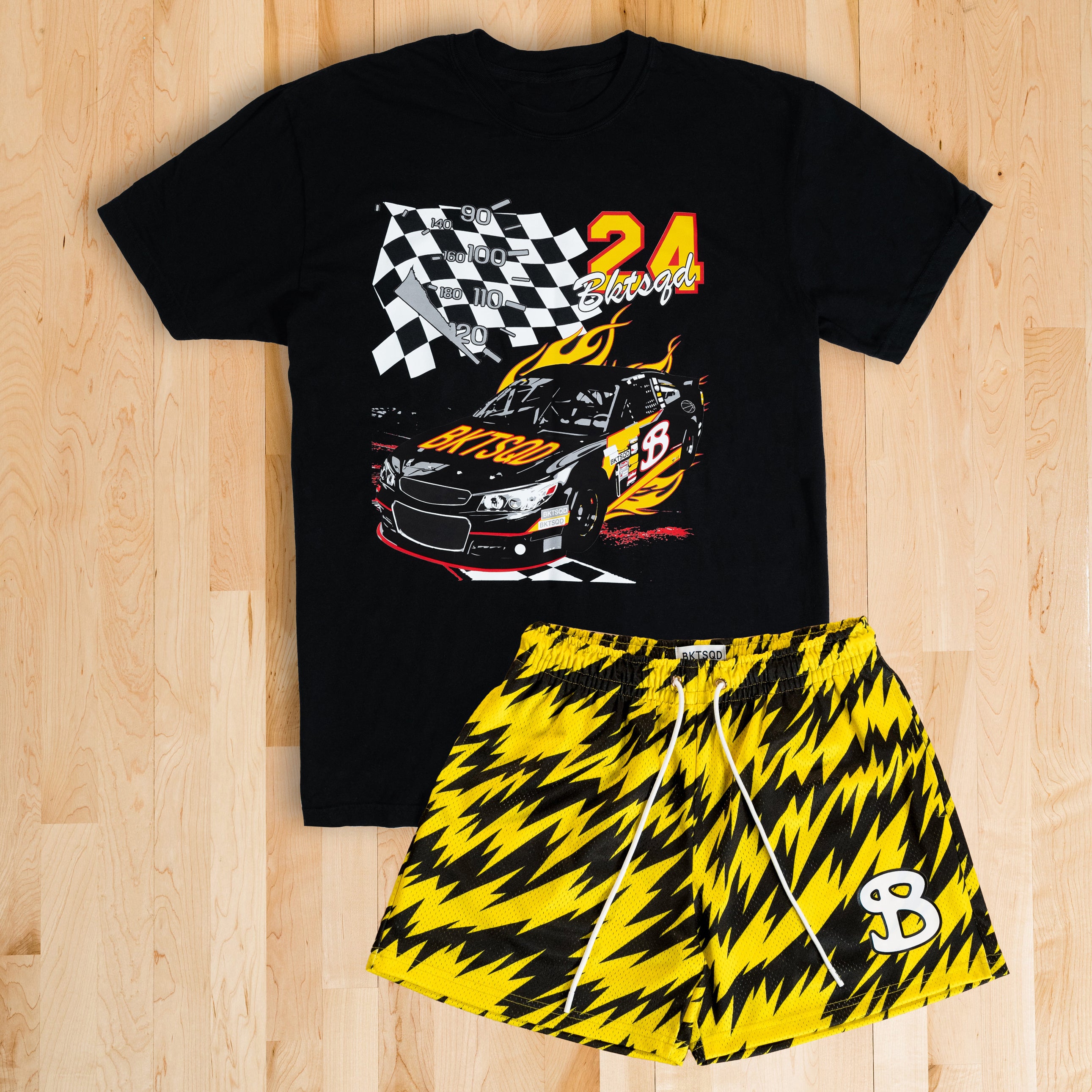RACE CAR ADULT TEE - BLACK