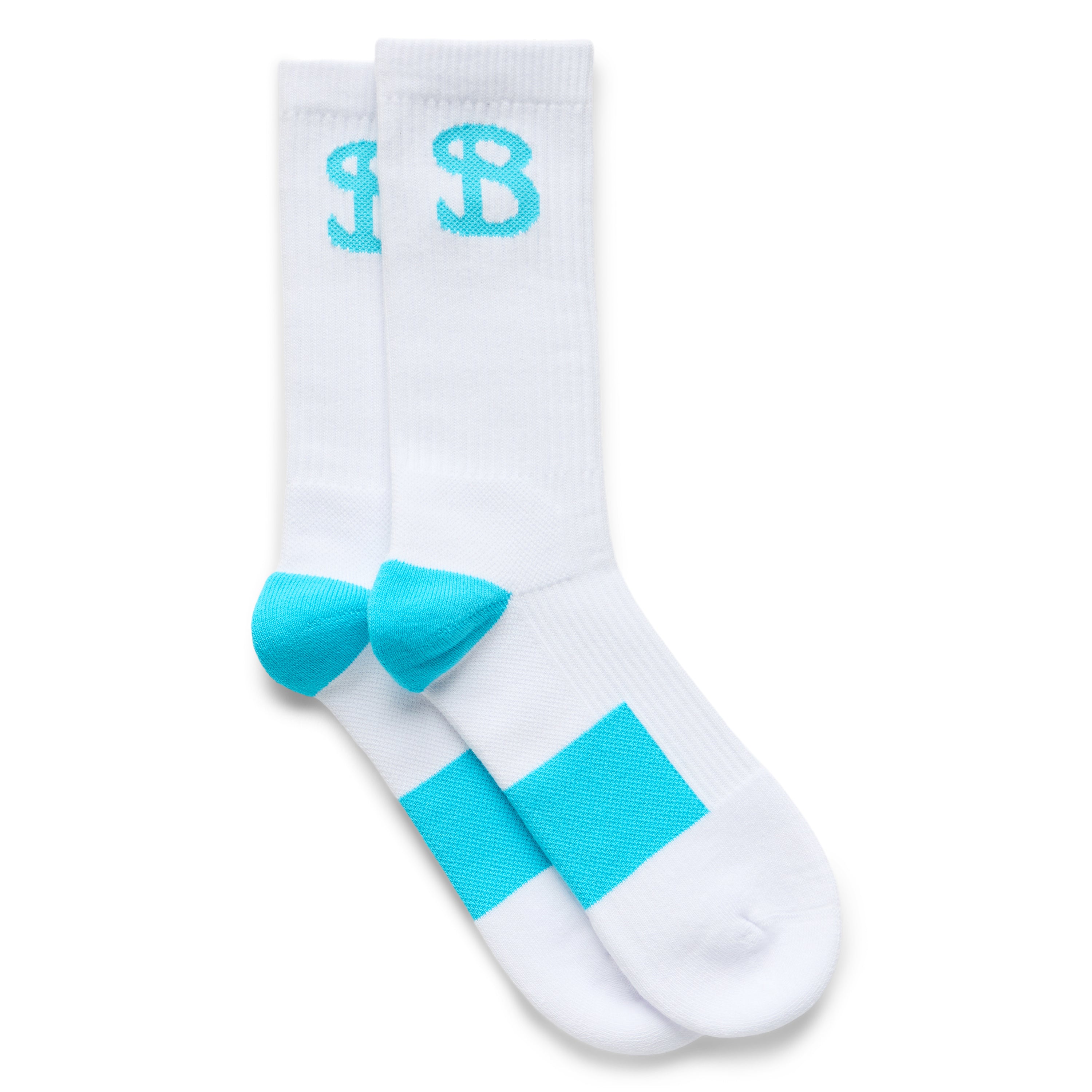 PERFORMANCE SOCKS SINGLE PACK - BLUE/WHITE