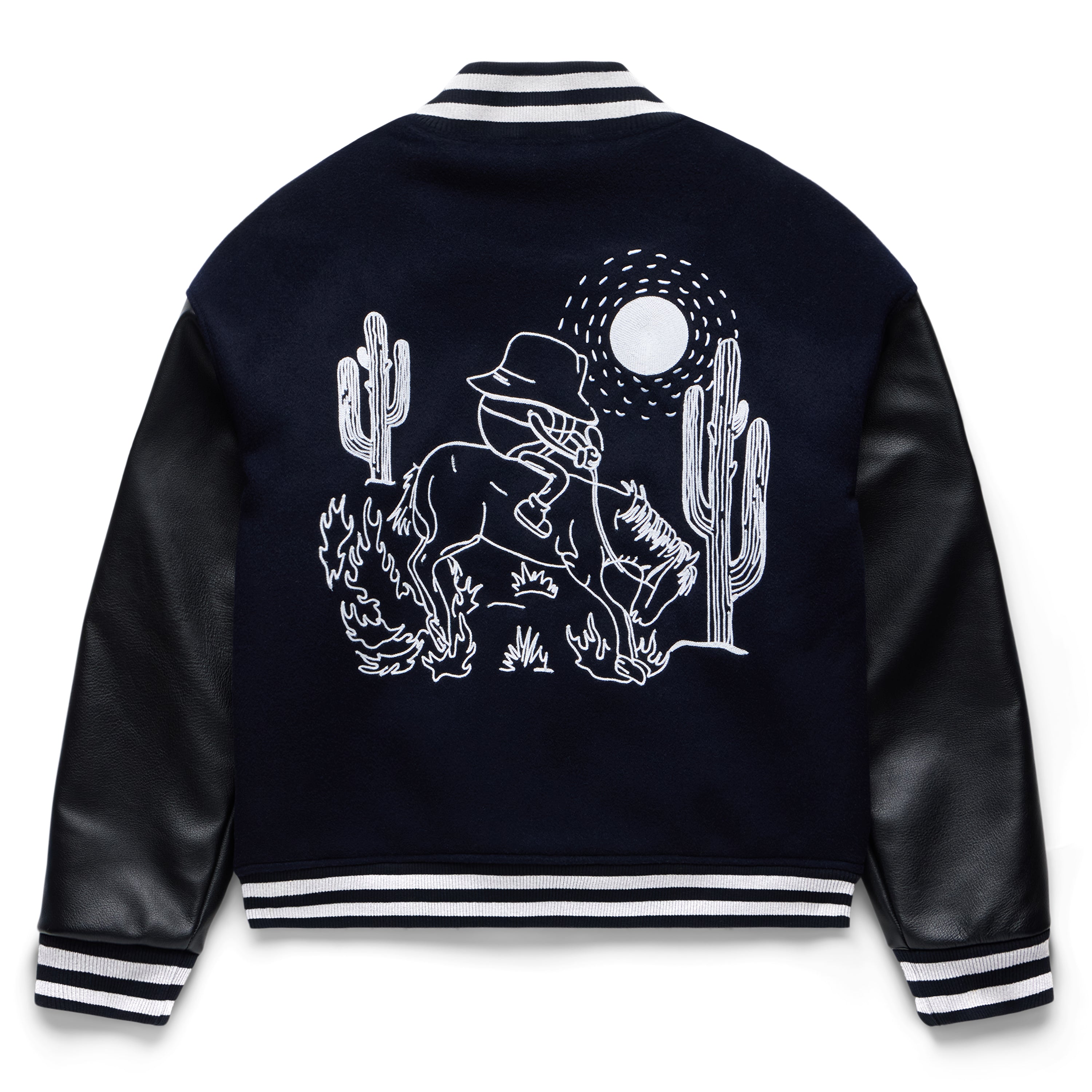 SC X BKTSQD LETTERMAN JACKET