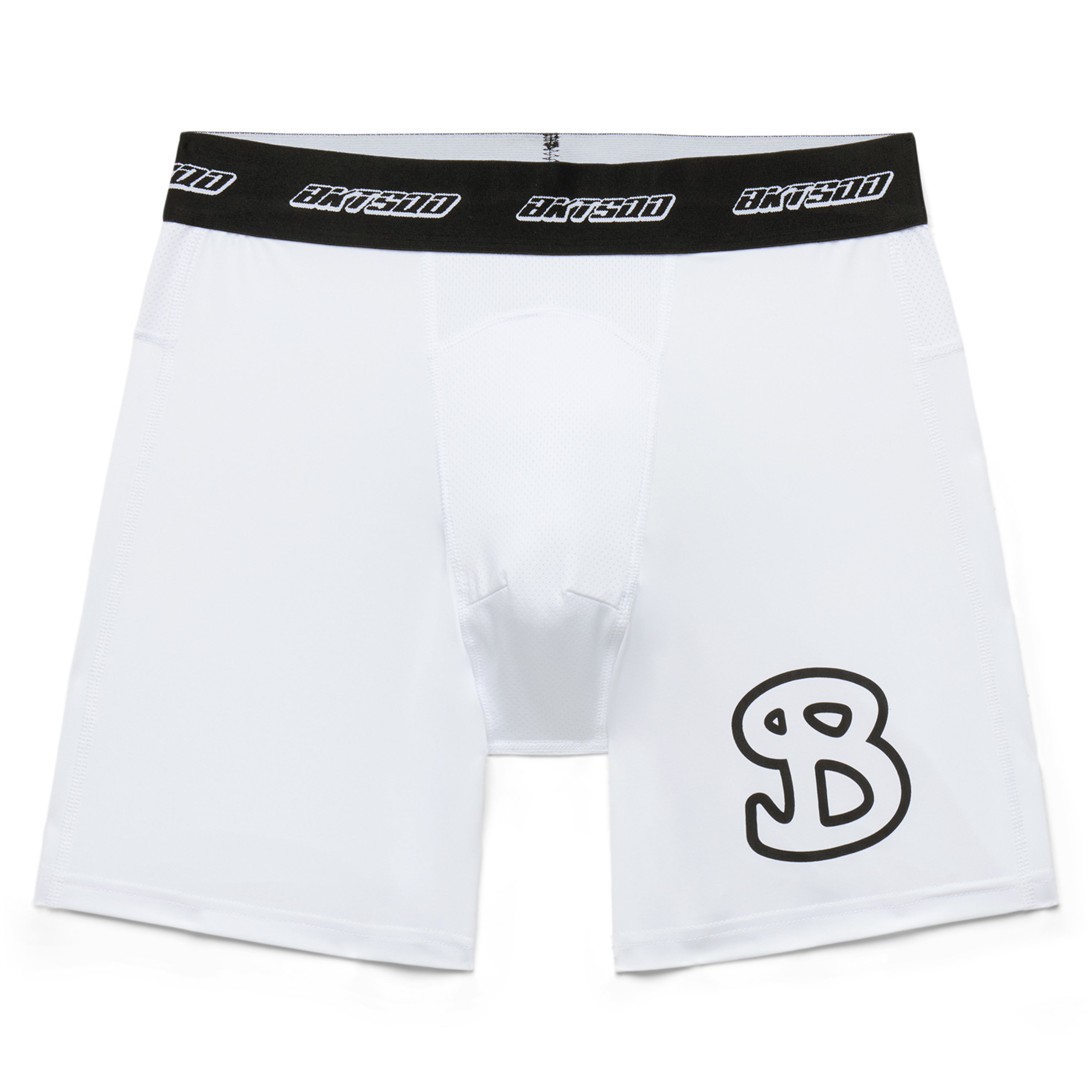 YOUTH WHITE ISO COMPRESSION SHORT