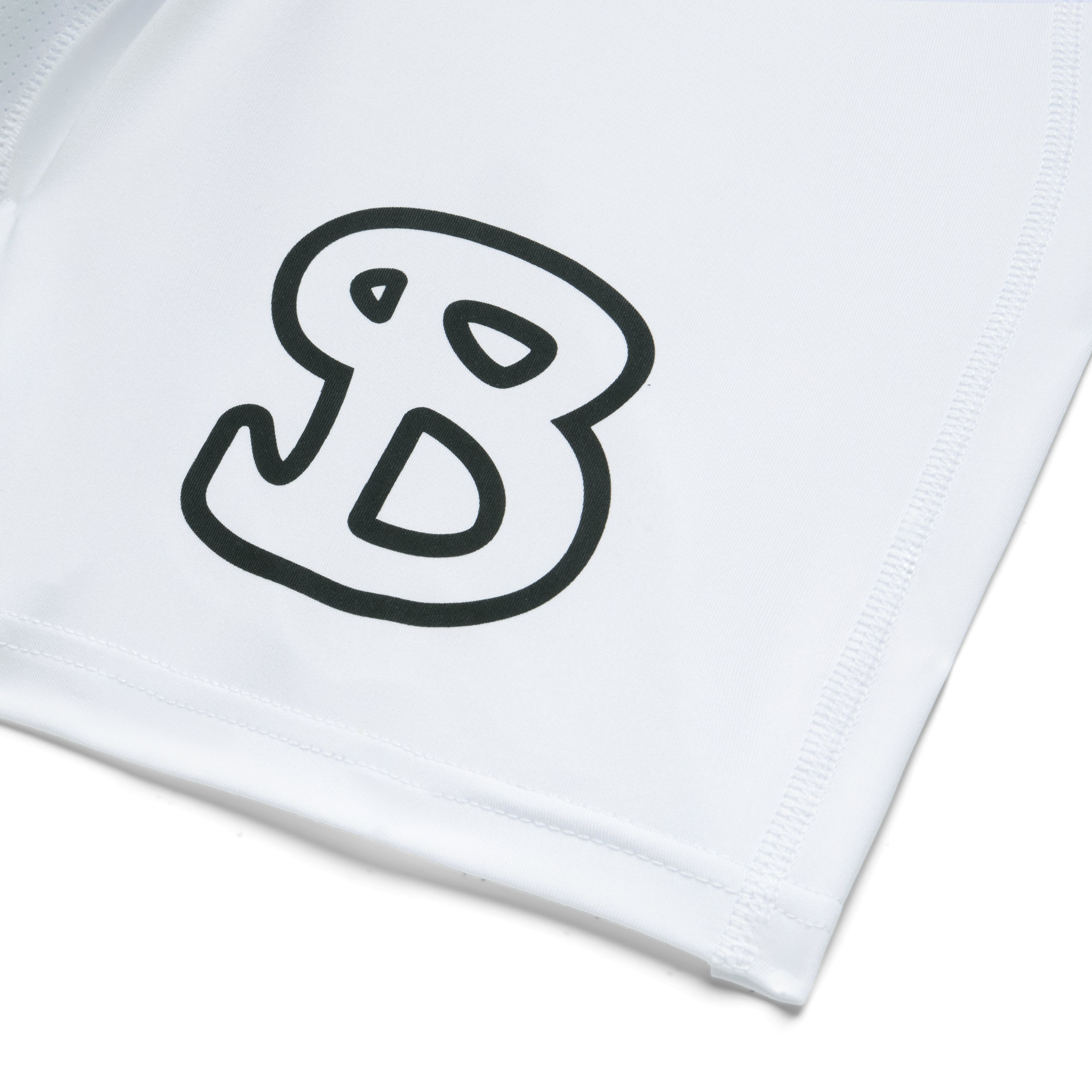 YOUTH WHITE ISO COMPRESSION SHORT