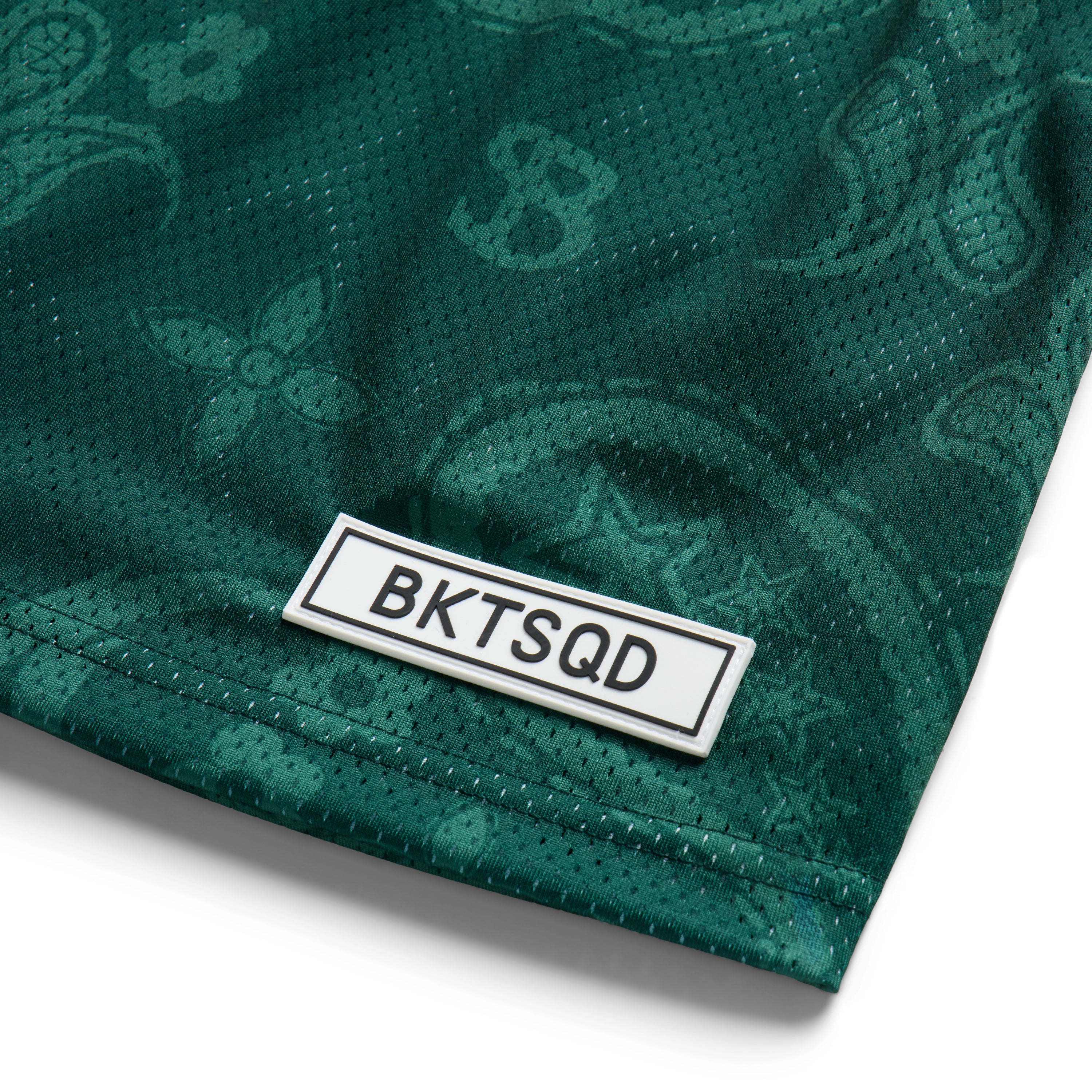 GREEN PAISLEY SHORTS