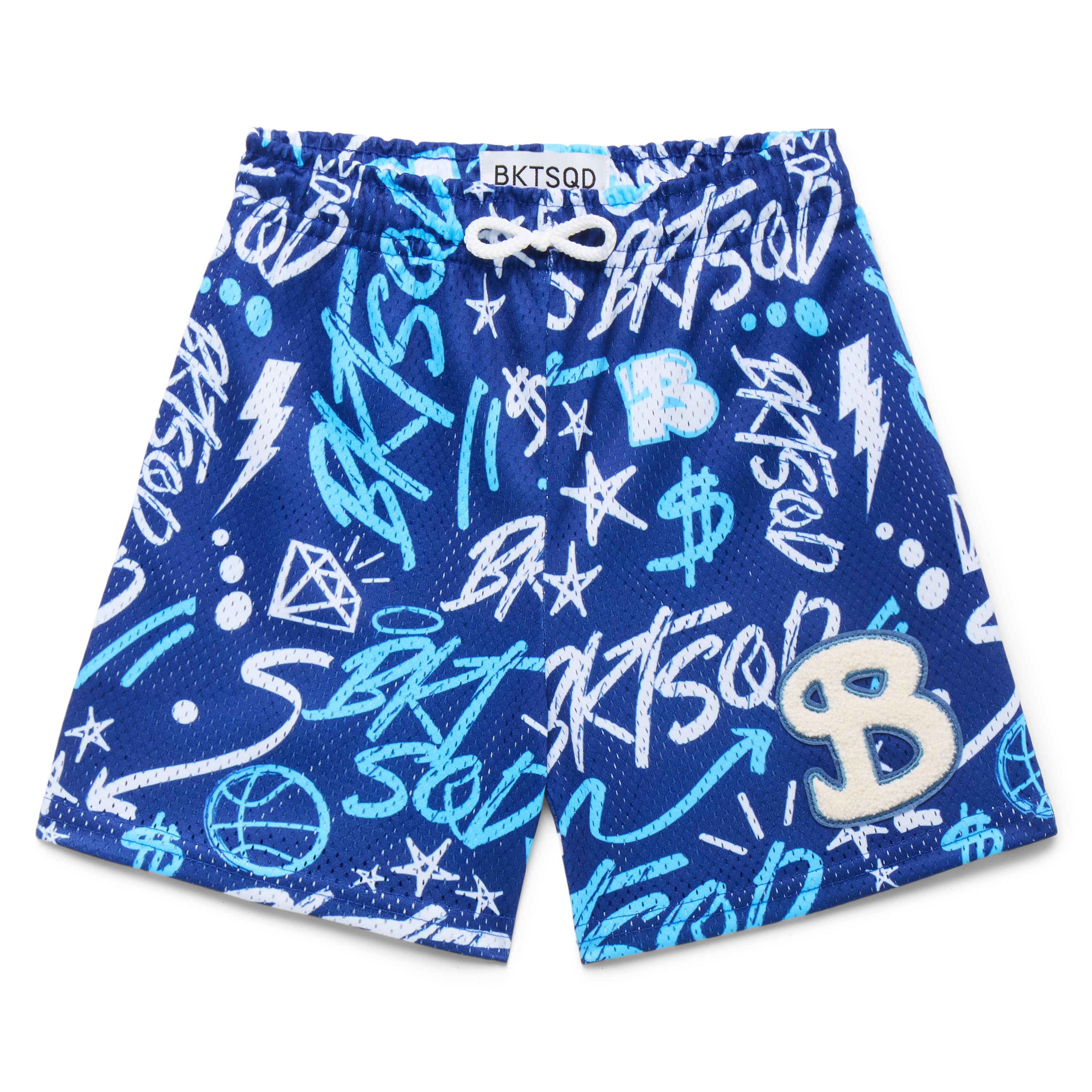 BLUE GRAFFITI YOUTH SHORTS