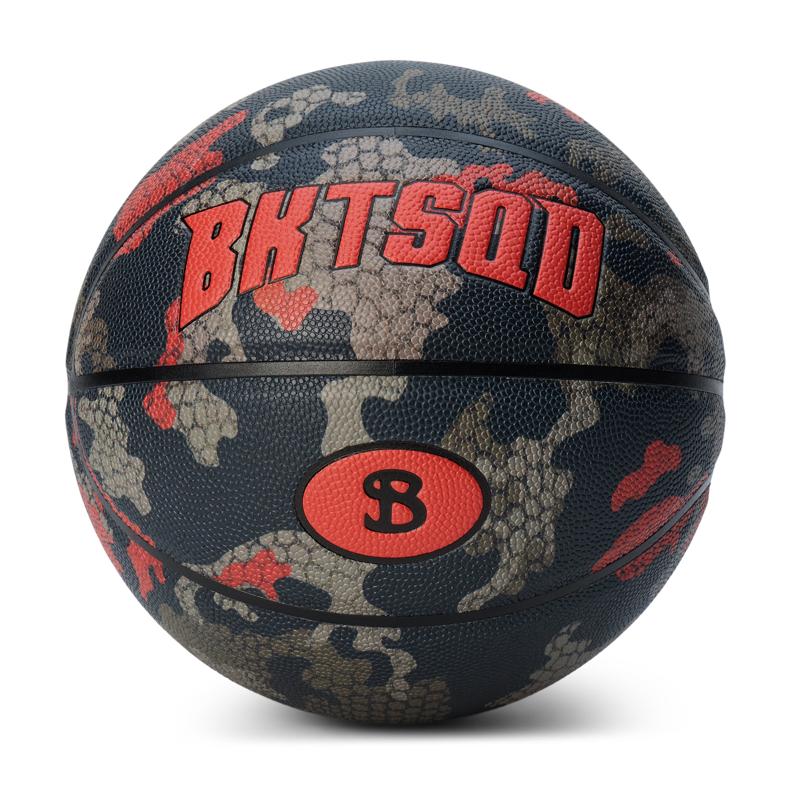 BASKETBALL - BLACK VIPER RED CAMO BALL SIZE 6