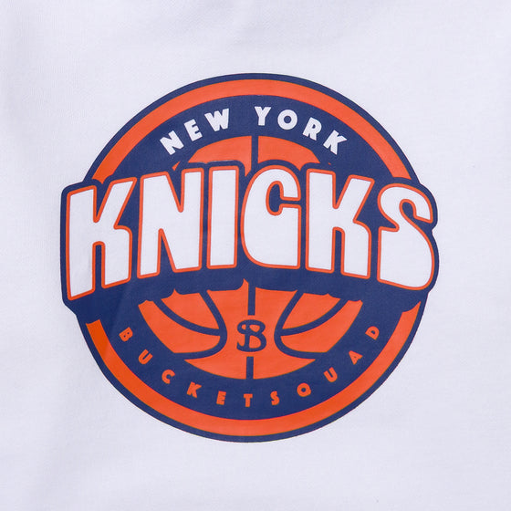 YOUTH NEW YORK KNICKS BADGE HOODIE - back detail