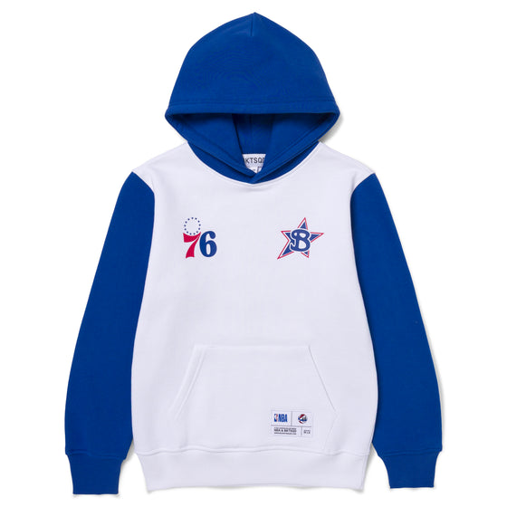 YOUTH PHILADELPHIA 76ERS BADGE HOODIE