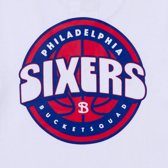 YOUTH PHILADELPHIA 76ERS BADGE TEE - back detail