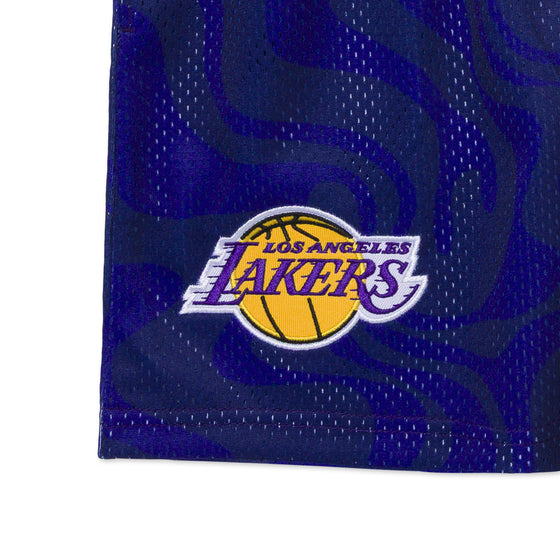 YOUTH LOS ANGELES LAKERS SPLIT TIDAL SHORTS - detail