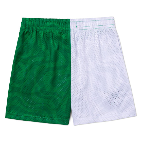 YOUTH BOSTON CELTICS SPLIT TIDAL SHORTS - back