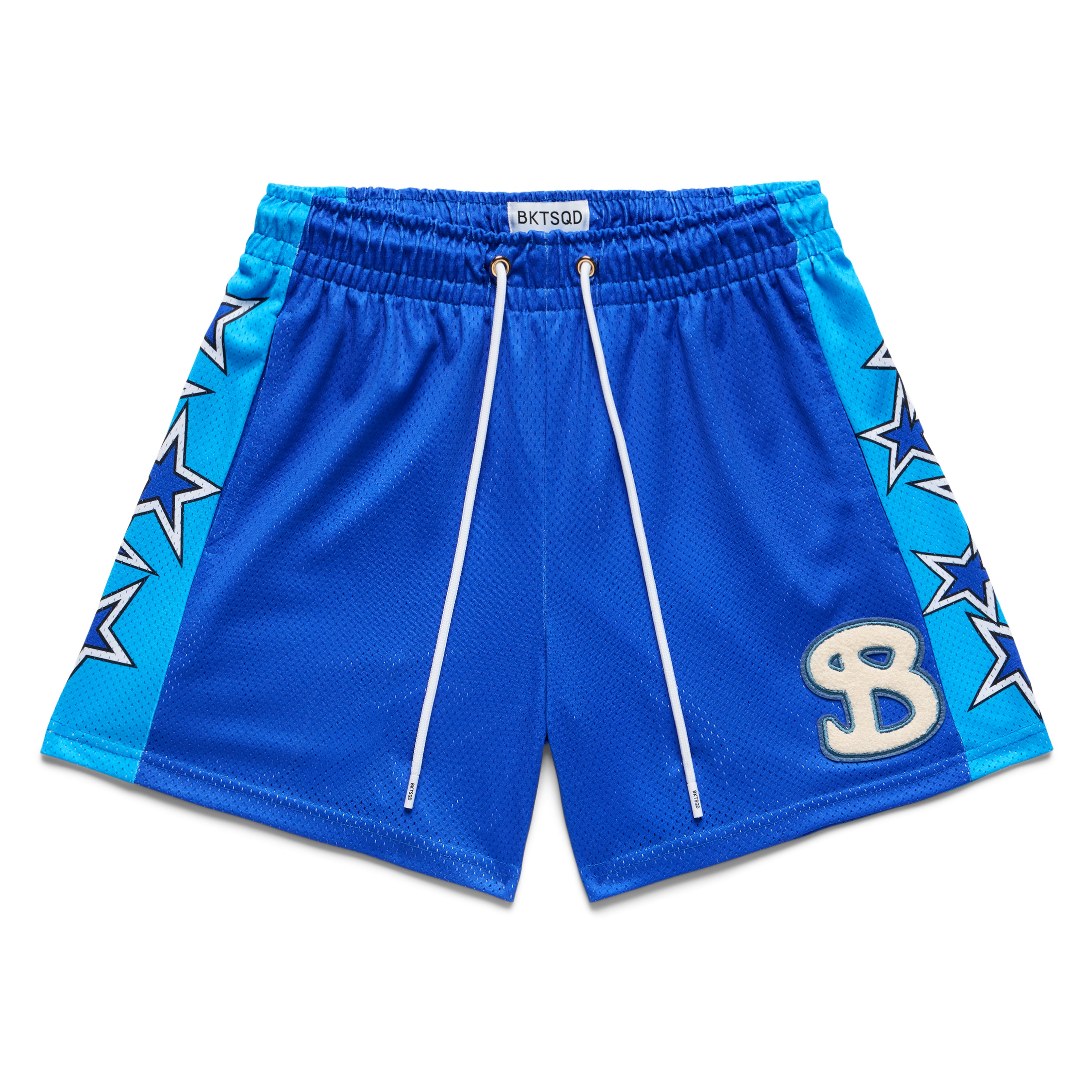 STARS CHENILLE PATCH SHORTS BLUE
