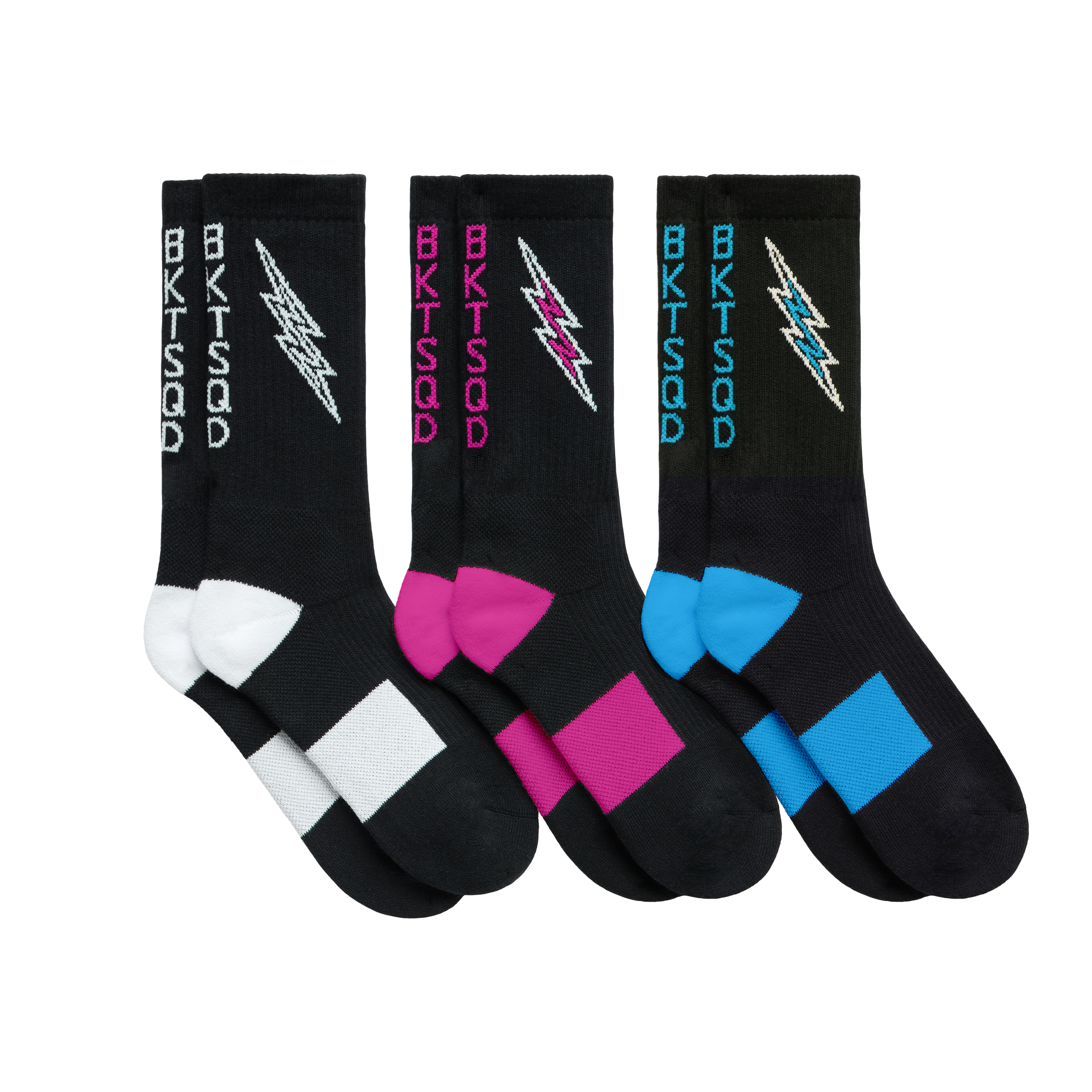 LIGHTNING PERFORMANCE SOCKS 3 PACK - STEALTH