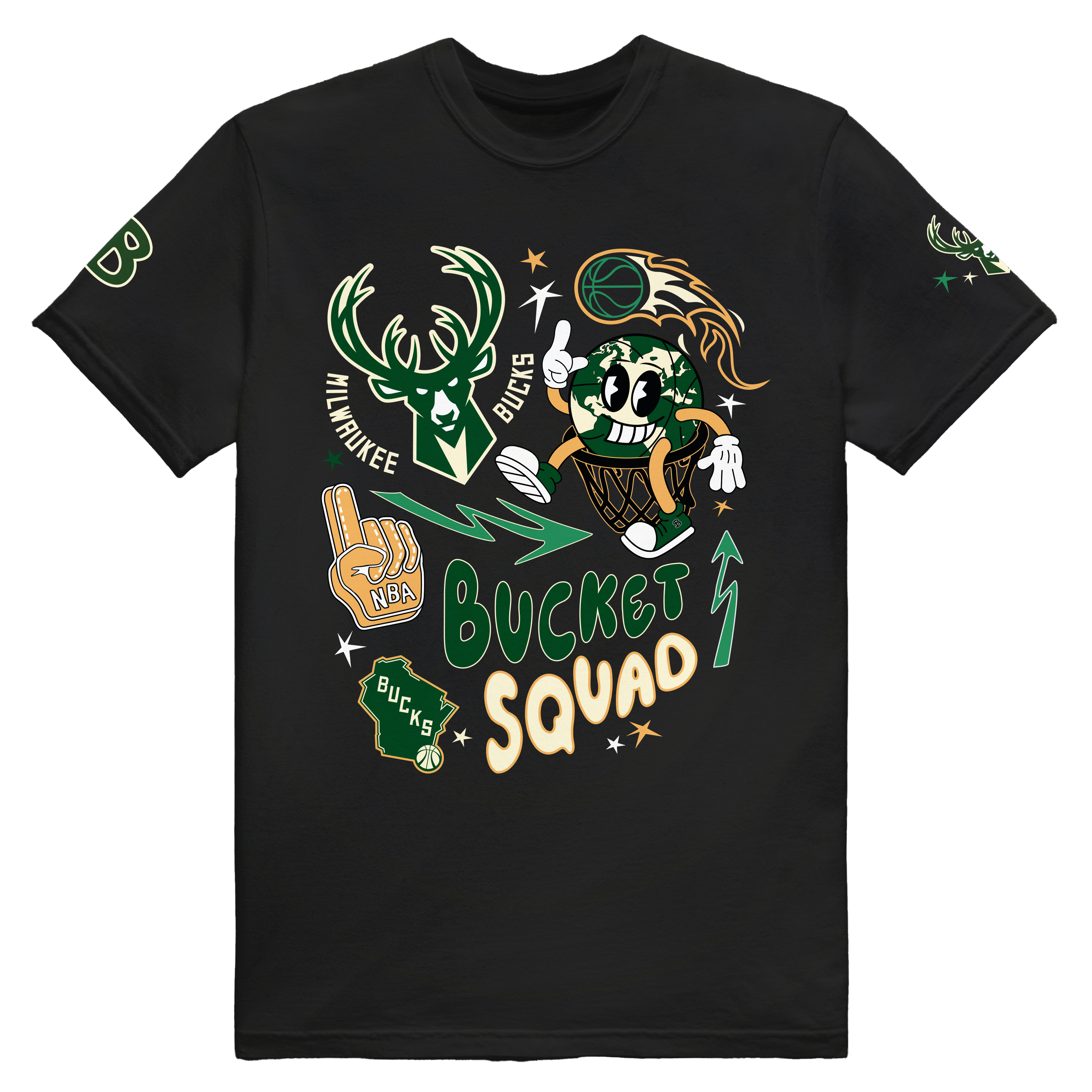 NBA MILWAUKEE BUCKS RALLY YOUTH TEE