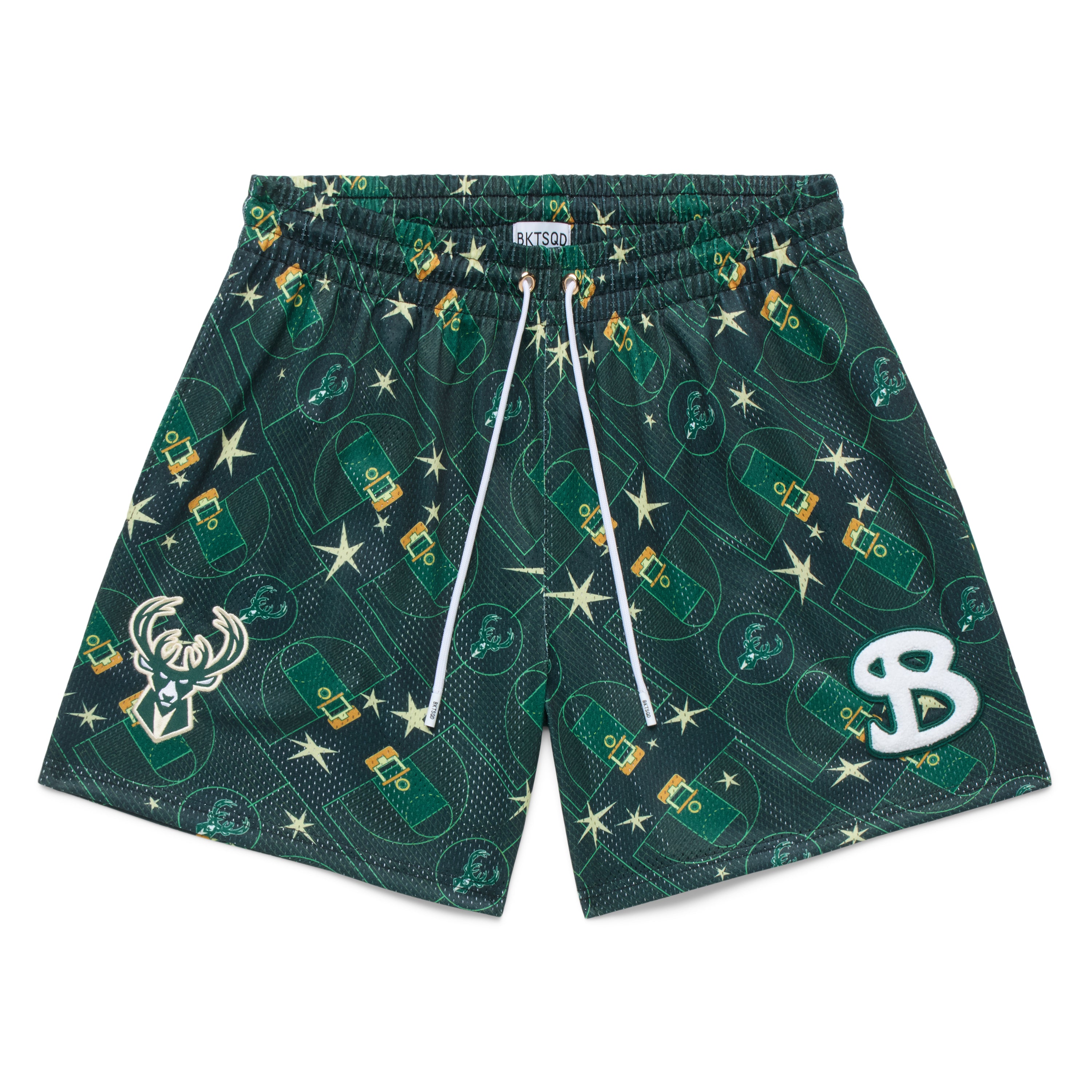 NBA MILWAUKEE BUCKS COURT ADULT SHORTS