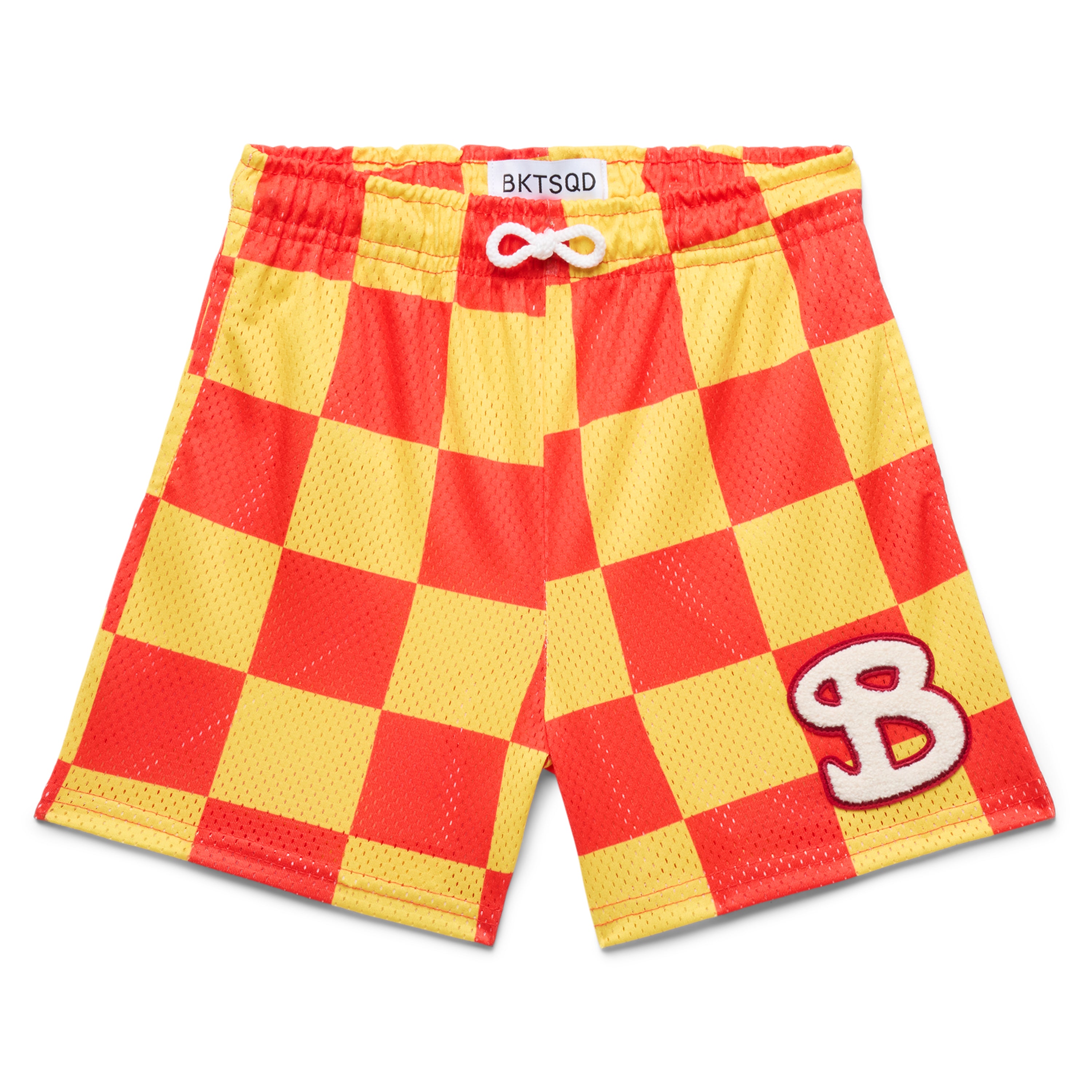 RED/YELLOW THROTTLE YOUTH SHORTS
