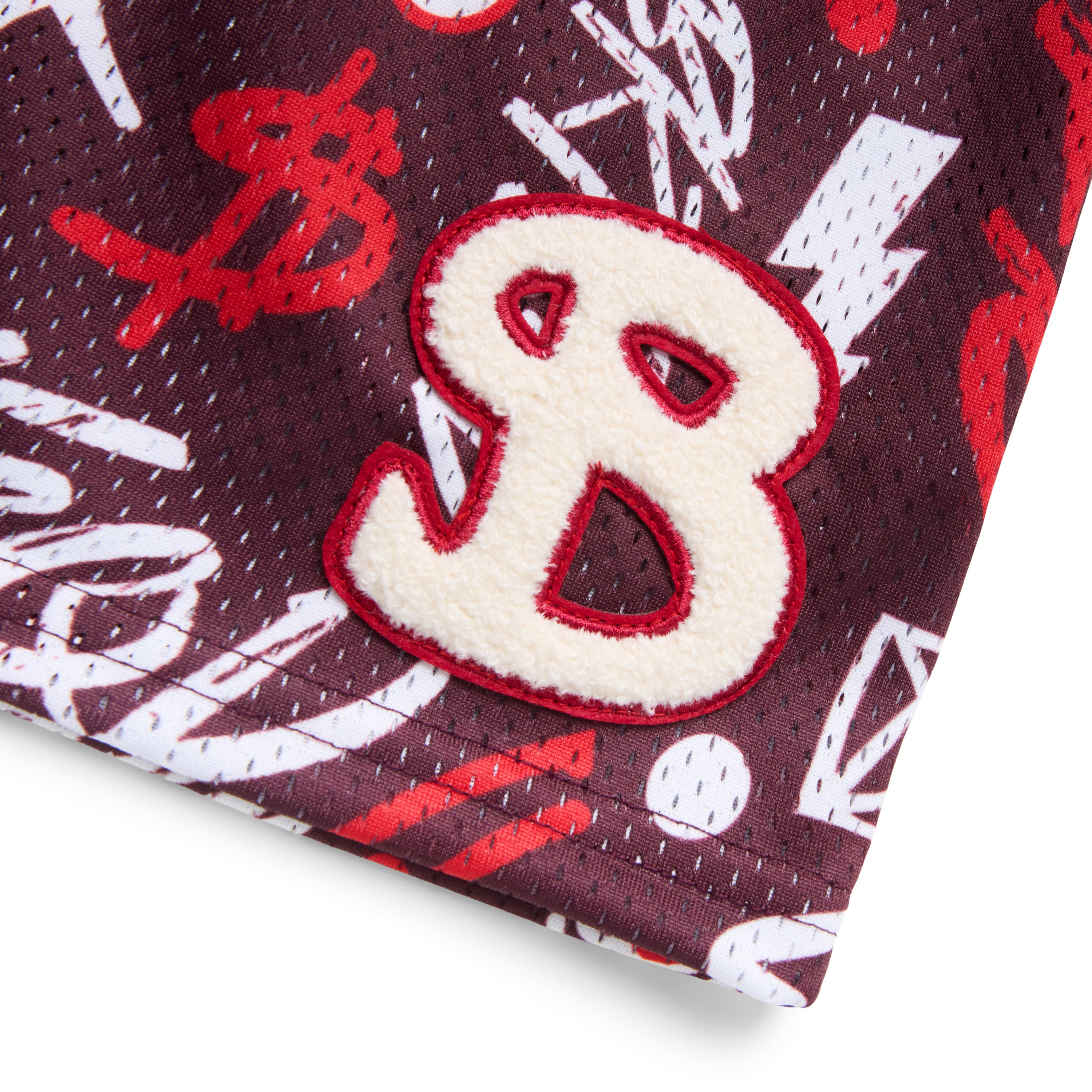 RED GRAFFITI YOUTH SHORTS