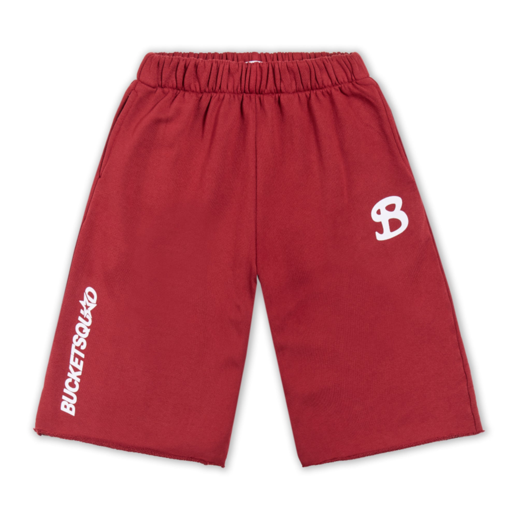 Youth Hooper Maroon Cutoff Sweatshorts