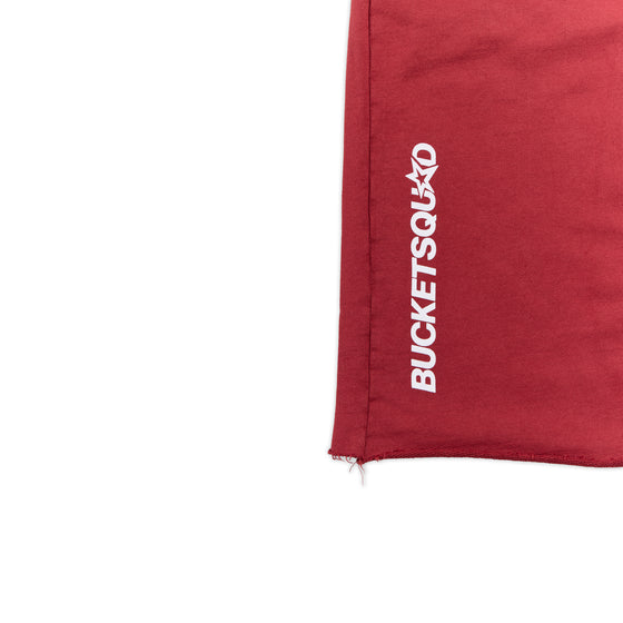 YOUTH CORE CUTOFF SWEATSHORTS - MAROON