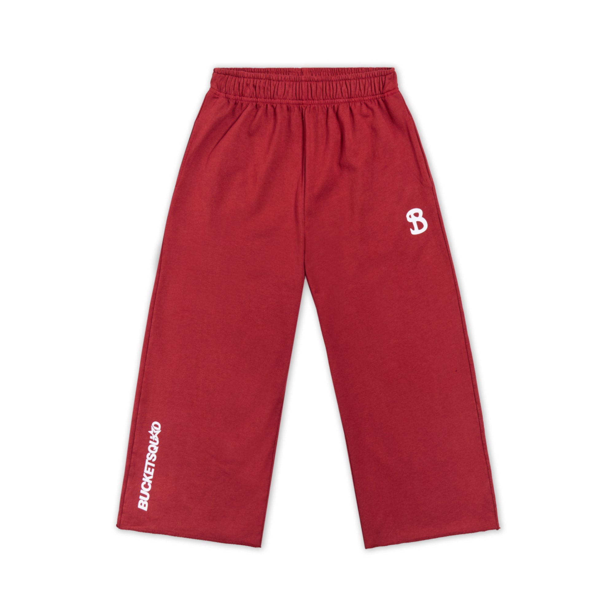 CORE CUTOFF SWEATPANTS - MAROON