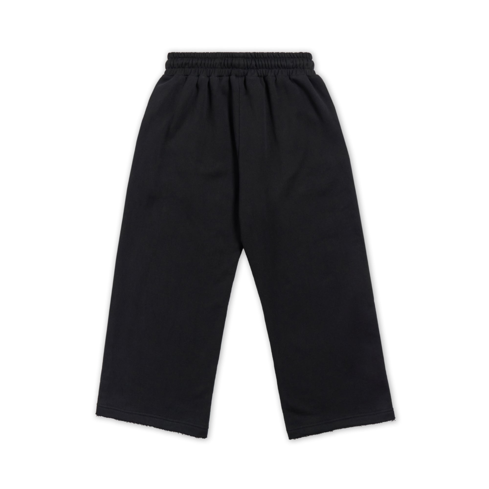CORE CUTOFF SWEATPANTS - BLACK