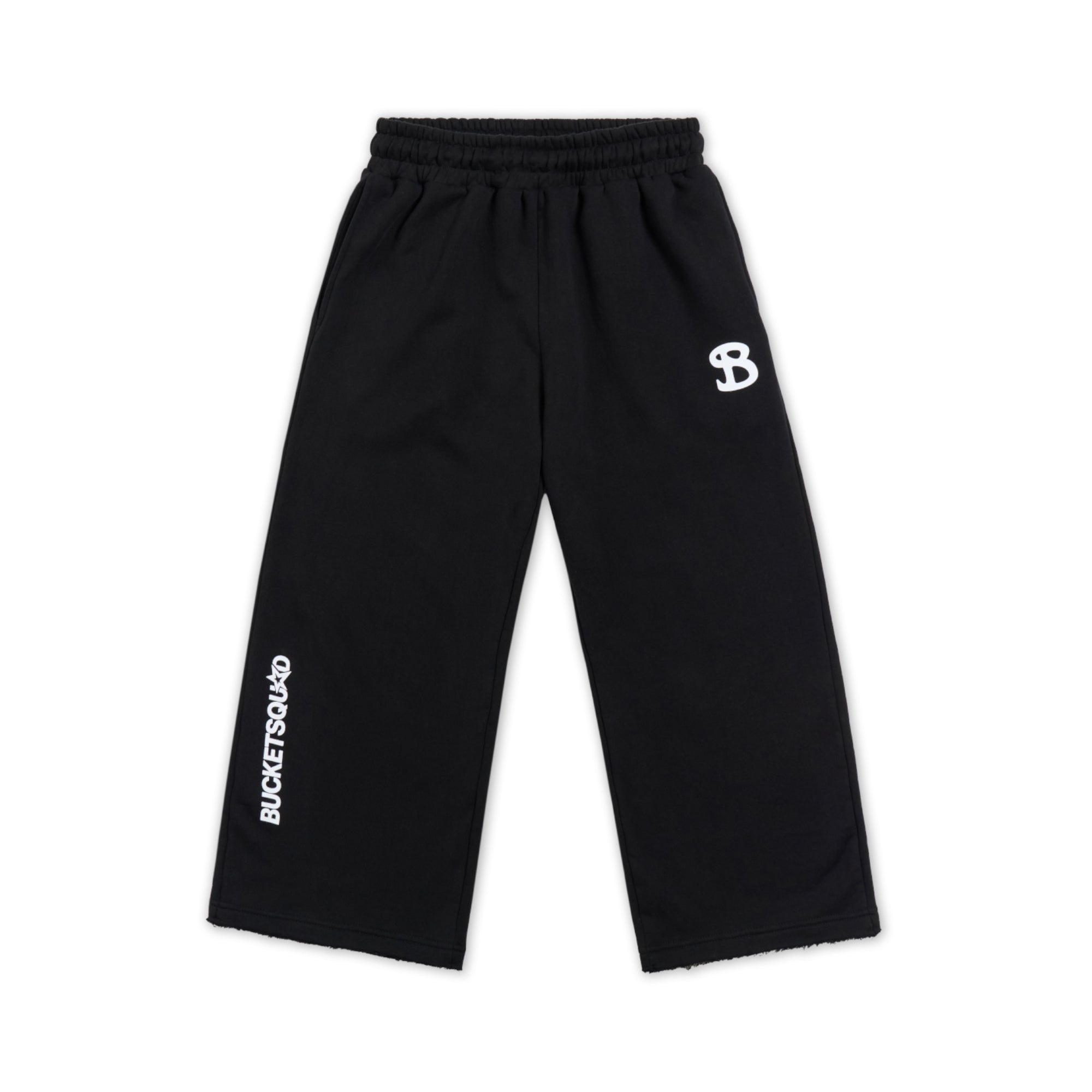CORE CUTOFF SWEATPANTS - BLACK