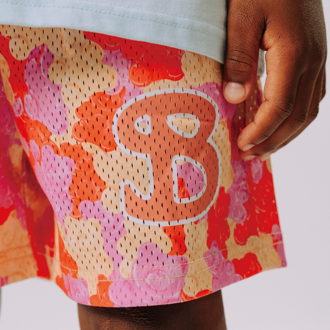 GUMMY BEAR YOUTH SHORTS - PINK