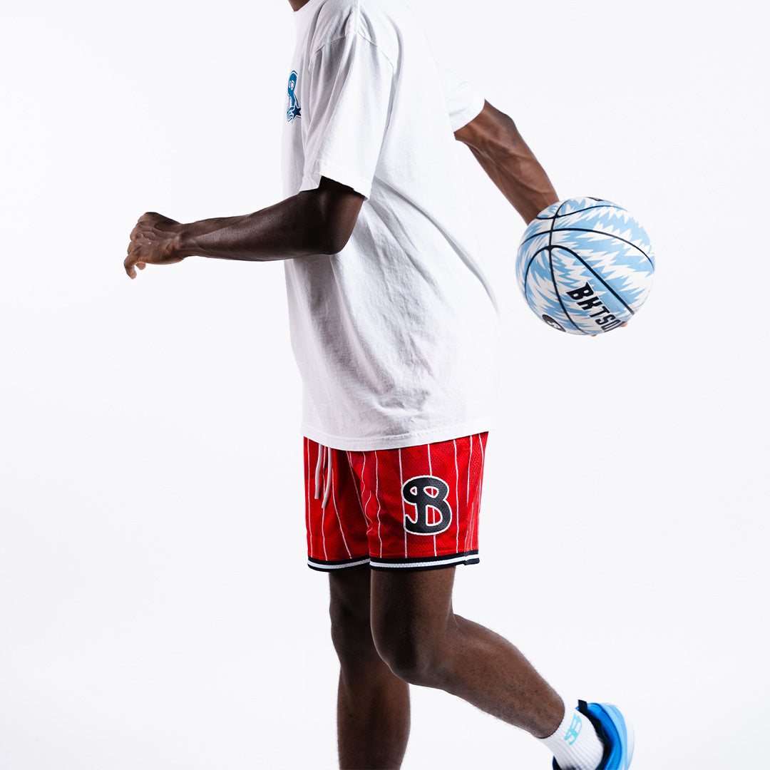 TEAM BKTSQD RED TIDAL YOUTH SHORTS