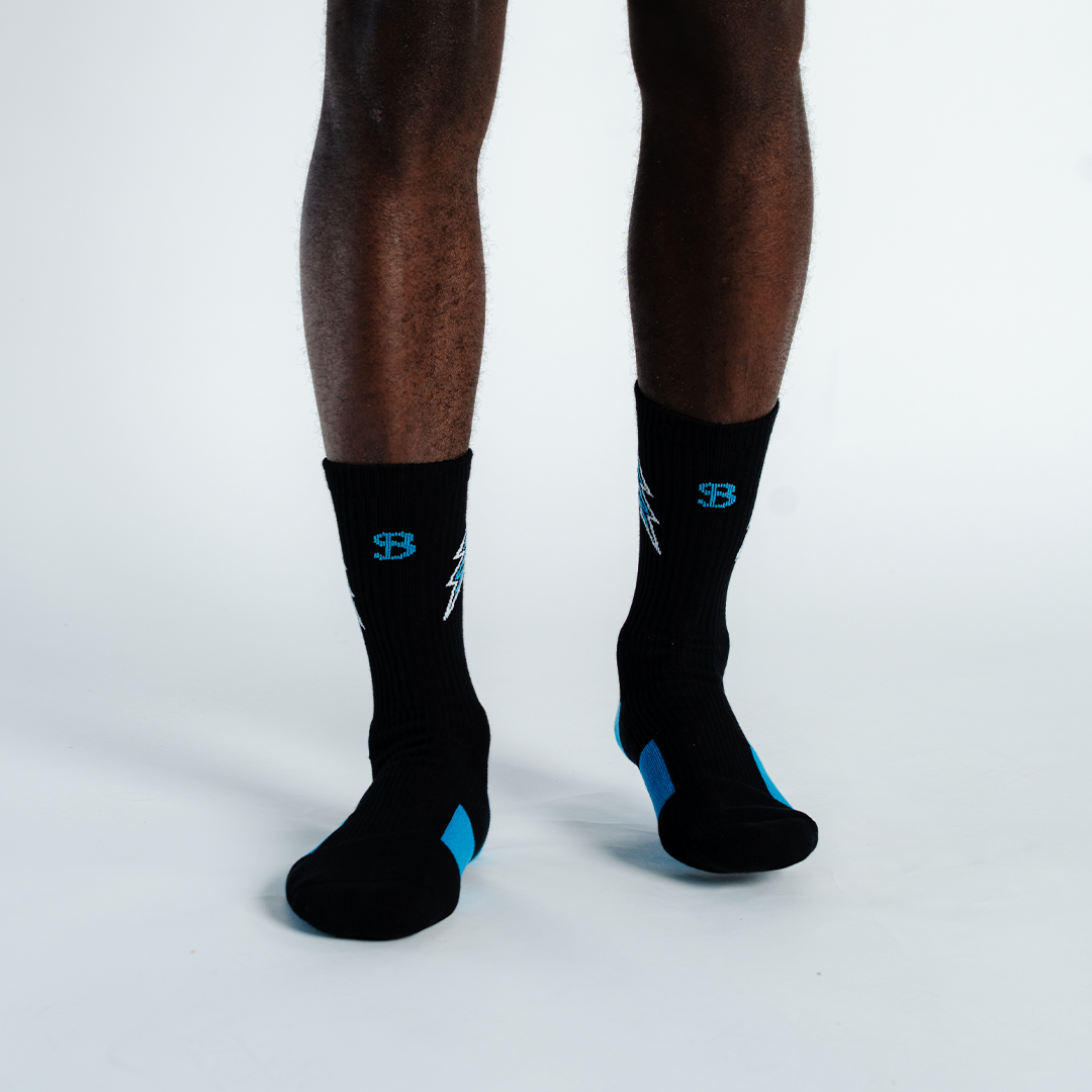 LIGHTNING PERFORMANCE SOCKS 3 PACK - STEALTH