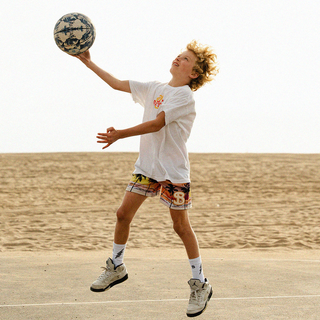 PURPLE SUNSET YOUTH SHORTS