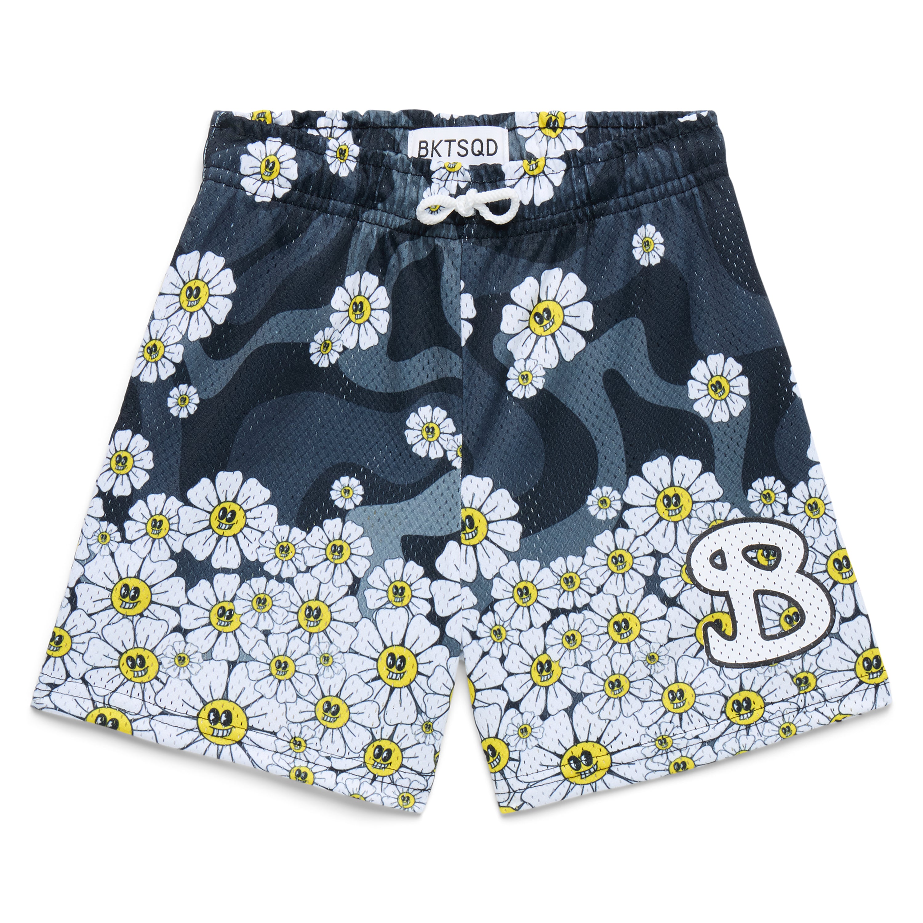 BLACK BLOOM YOUTH SHORTS