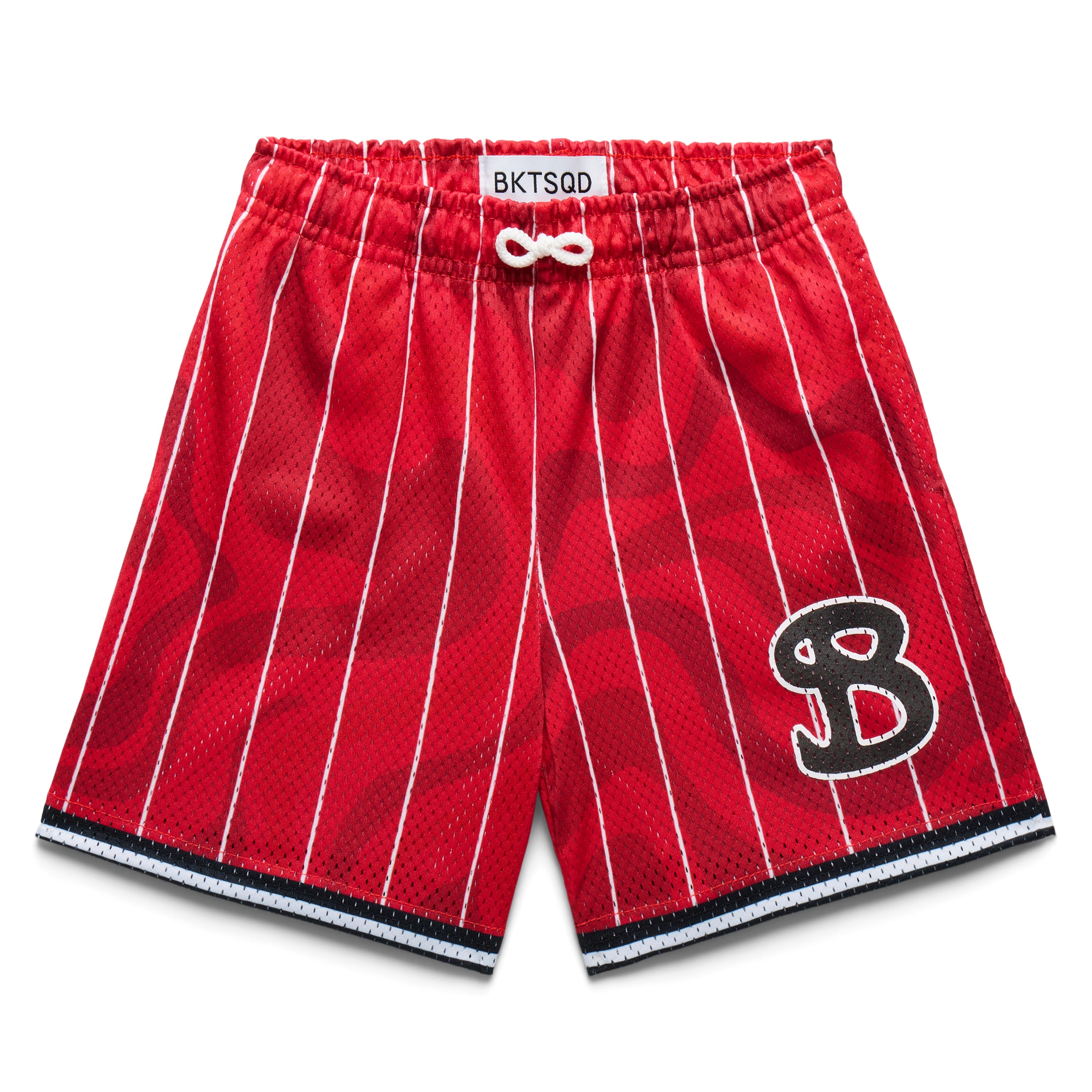 TEAM BKTSQD RED TIDAL YOUTH SHORTS