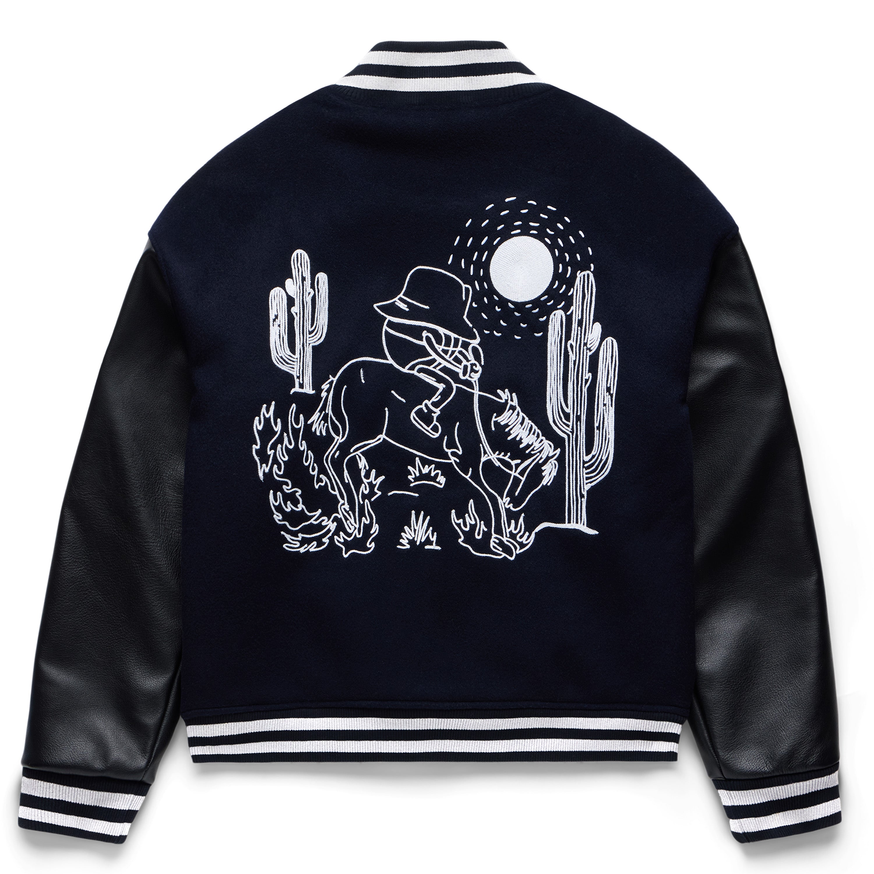 SC X BKTSQD LETTERMAN YOUTH JACKET