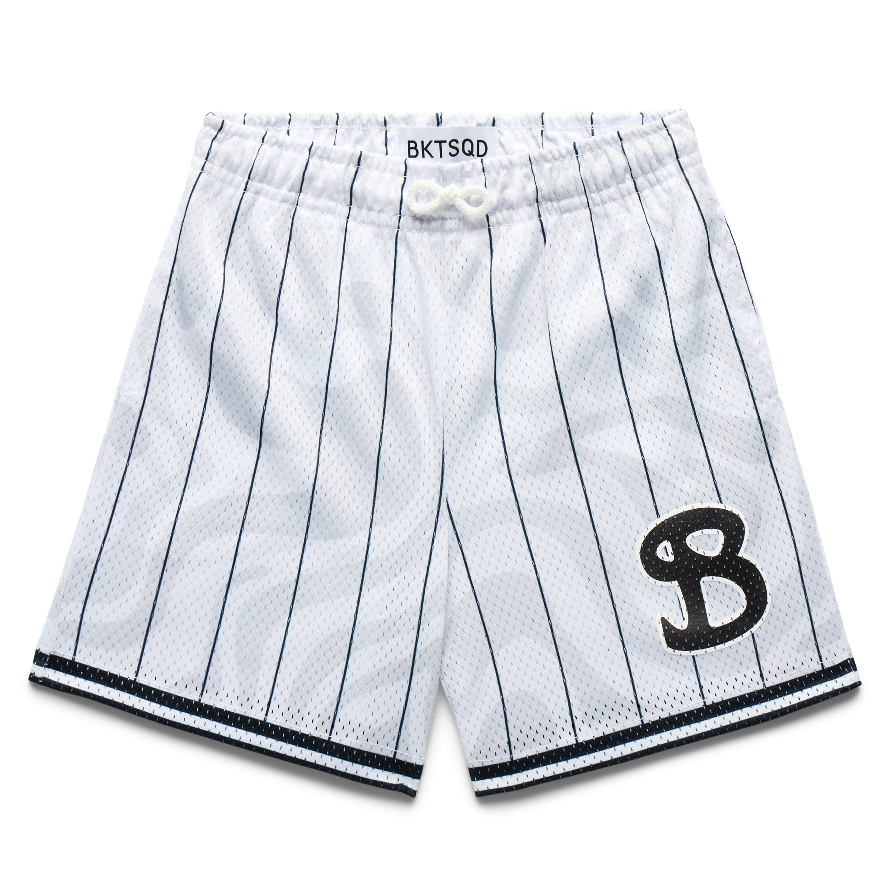 TEAM BKTSQD WHITE TIDAL YOUTH SHORTS