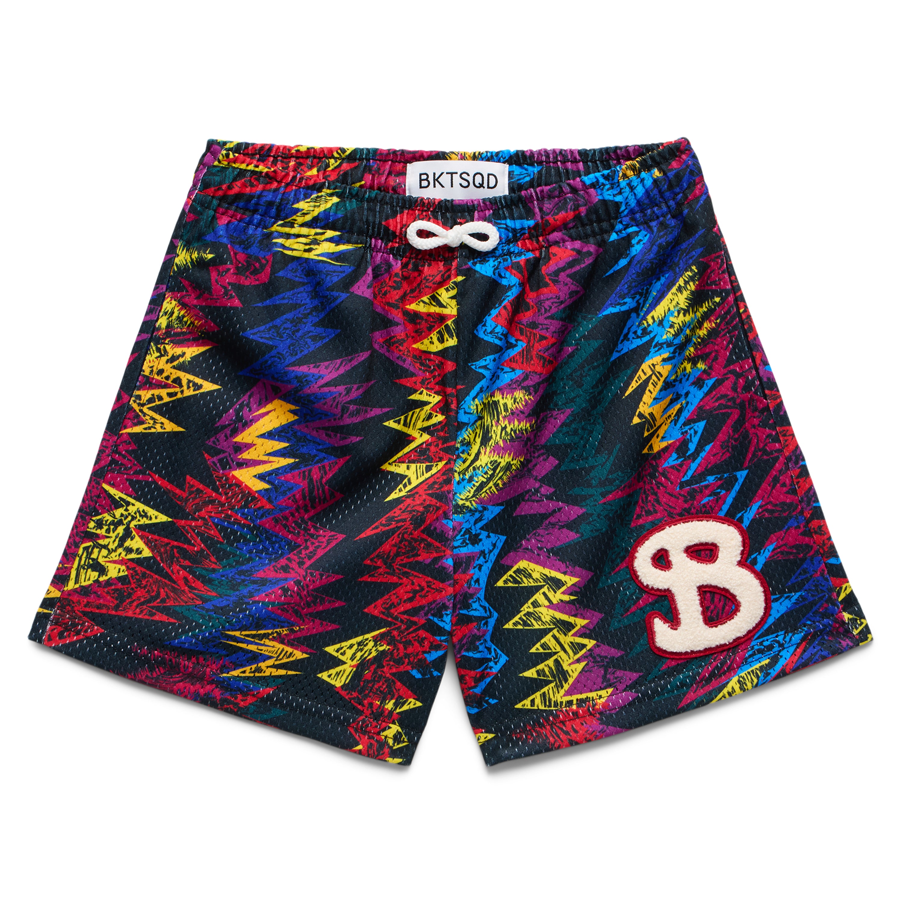 BLACK GLITCH YOUTH SHORTS