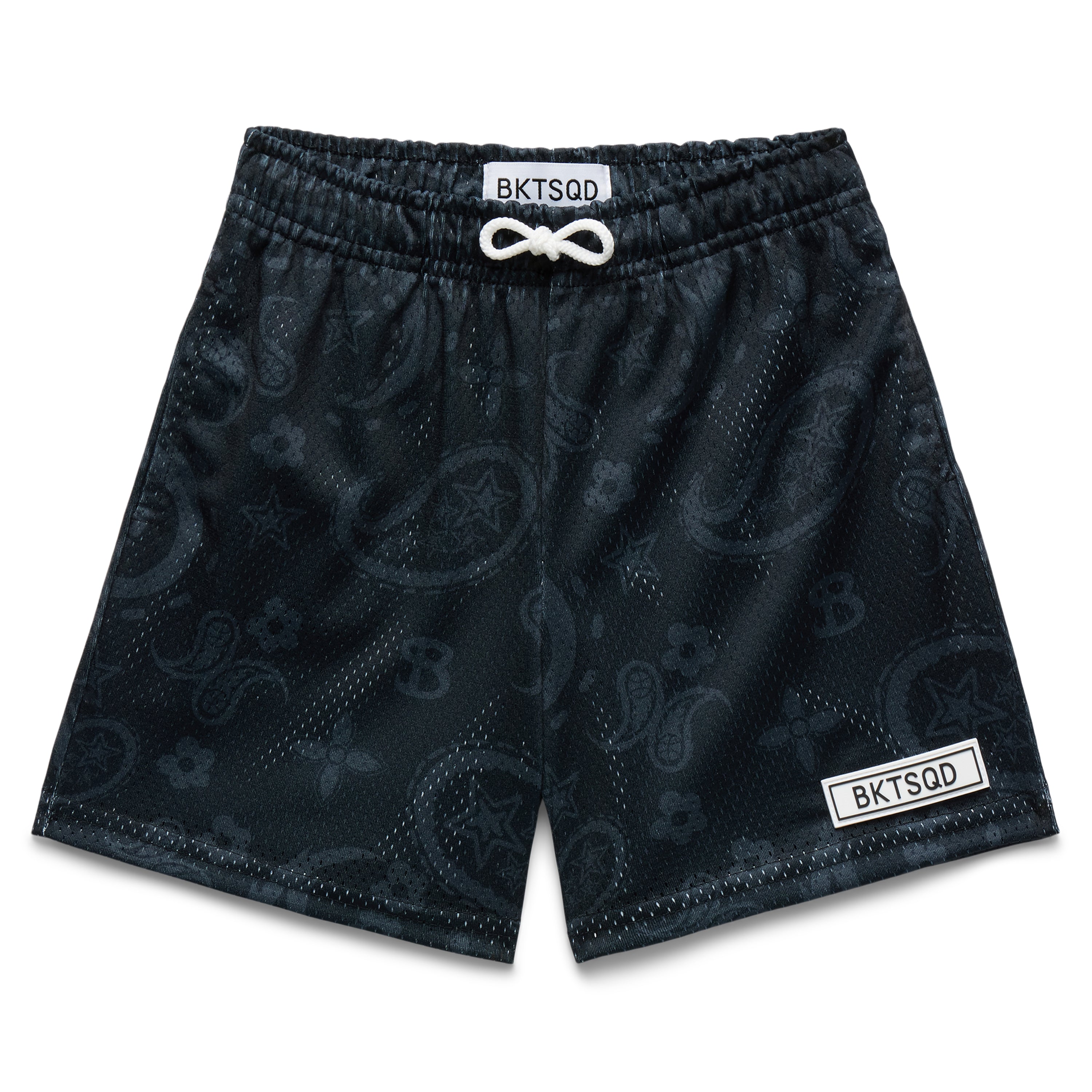 BLACK PAISLEY YOUTH SHORTS