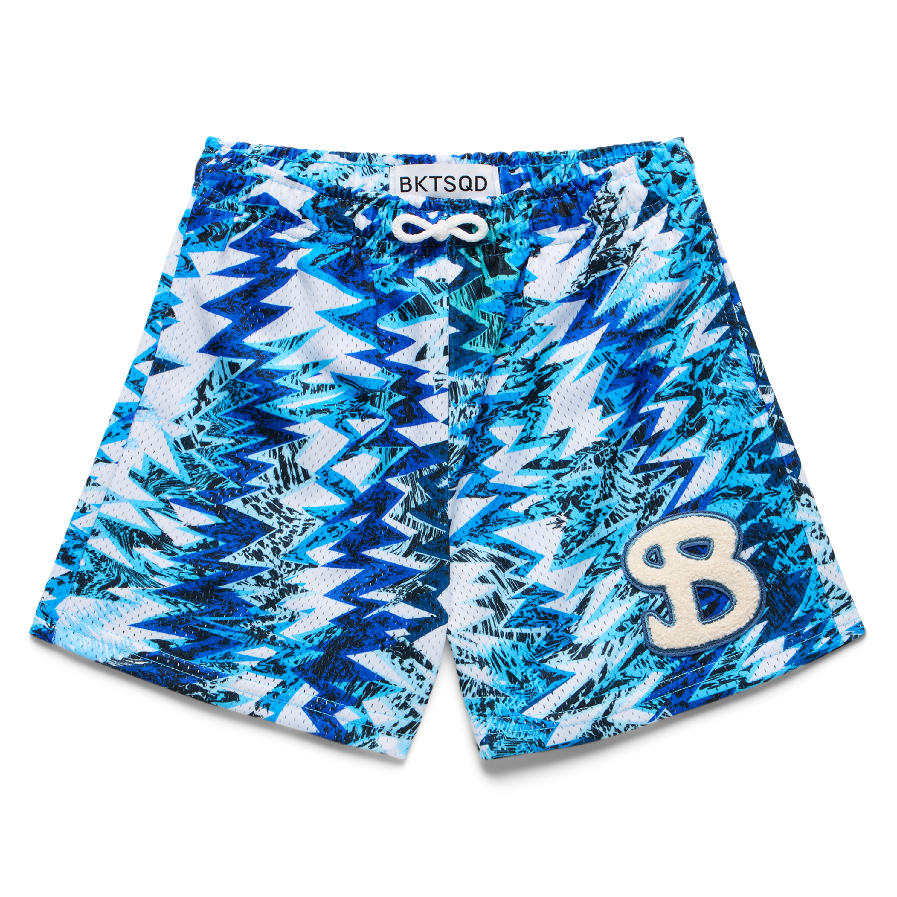 BLUE GLITCH YOUTH SHORTS