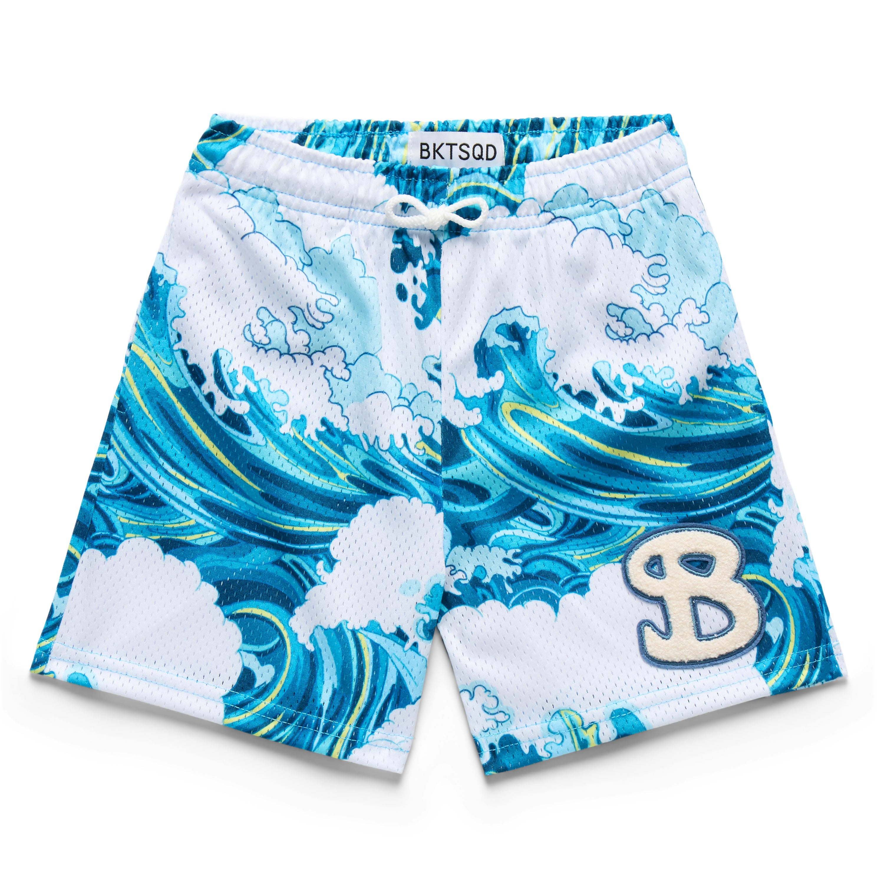 TEAL WAVES YOUTH SHORTS