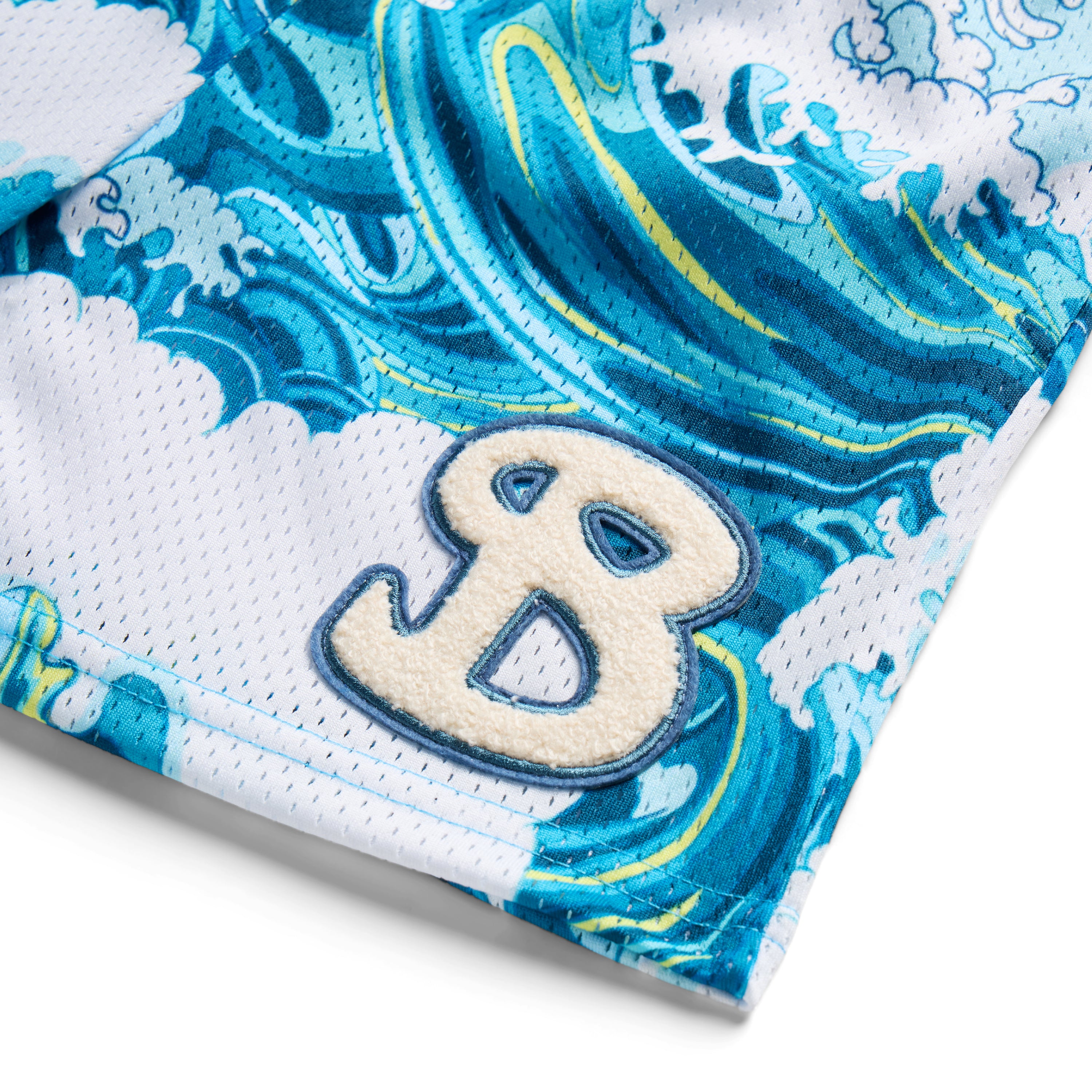 TEAL WAVES YOUTH SHORTS