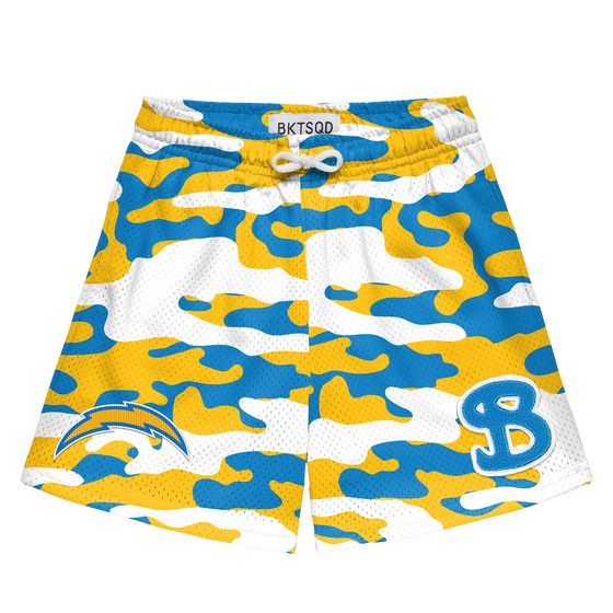 YOUTH CHARGERS CAMO SHORTS