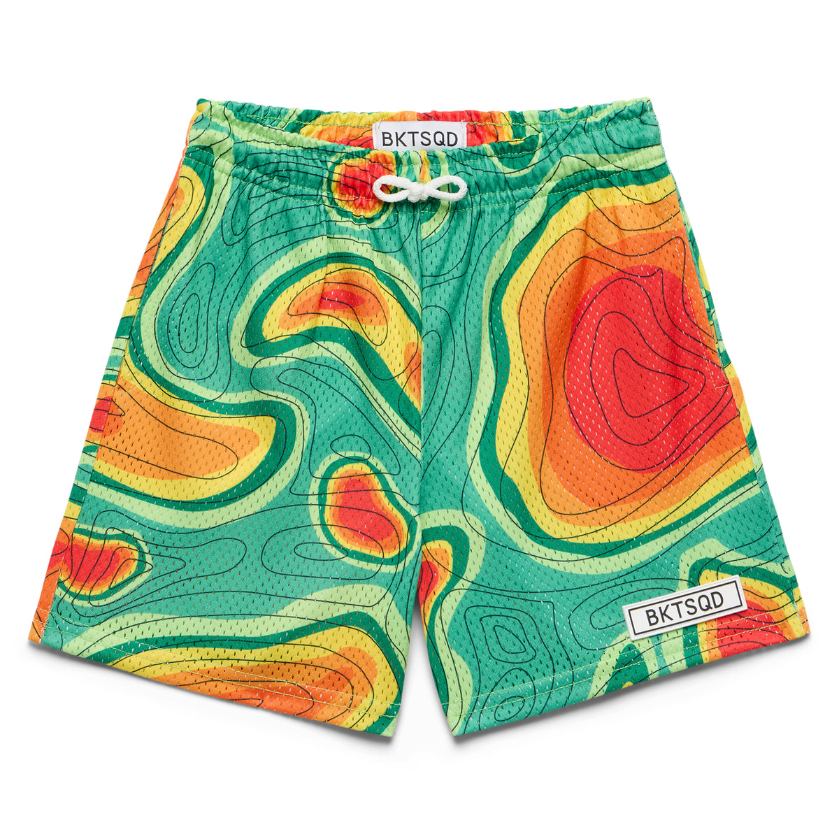 3444 Bermuda Bucket - Cayenne/M Bucketsquad Clutch Crimson Shorts | Adult Basketball Shorts main image 2