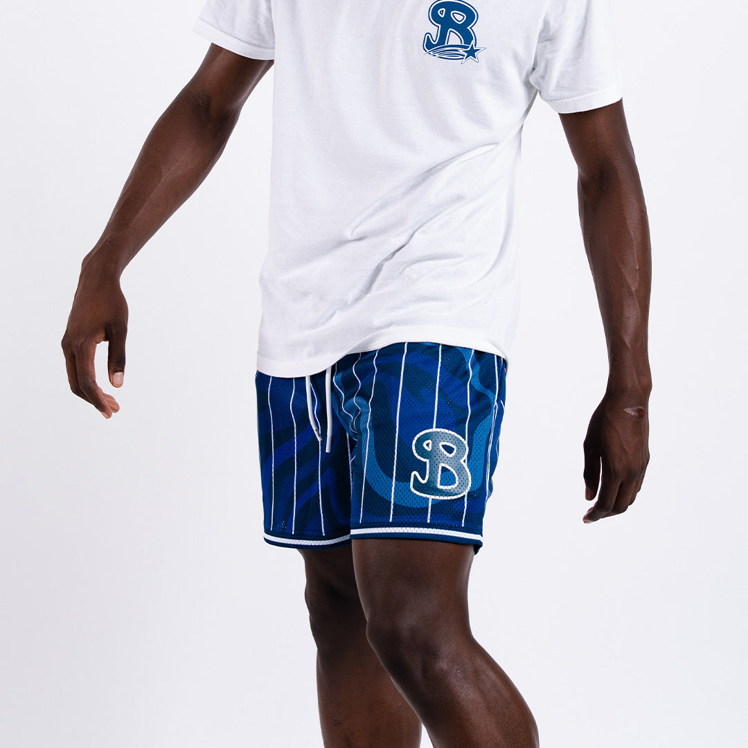 TEAM BKTSQD NAVY TIDAL YOUTH SHORTS
