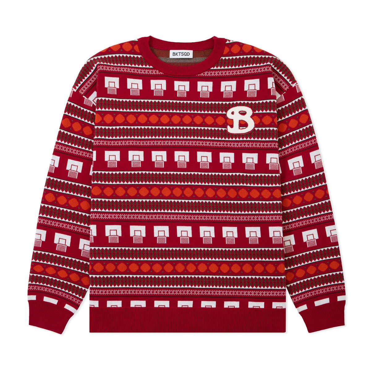 Knitted Hoop Sweater - front