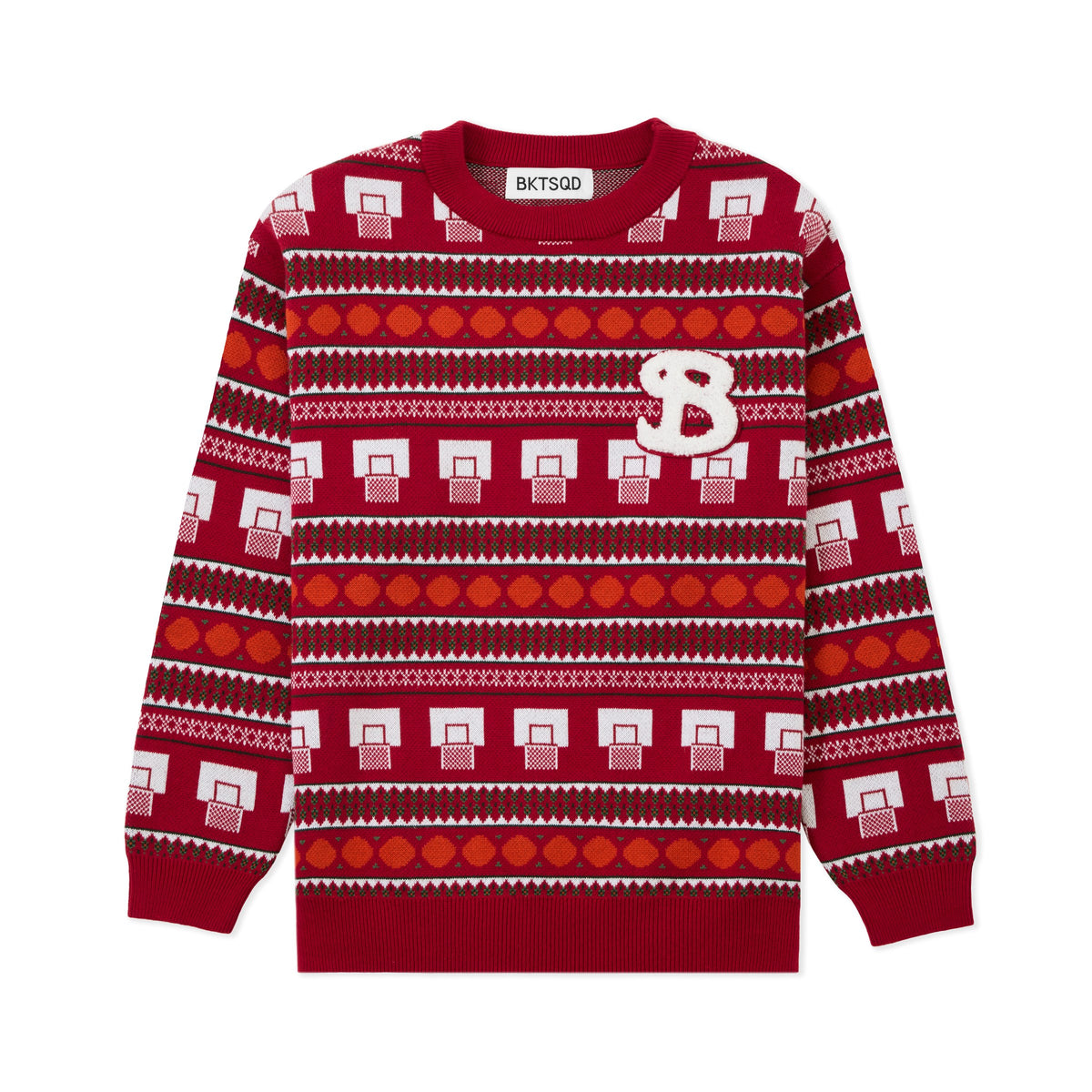 Youth Knitted Hoop Sweater - front