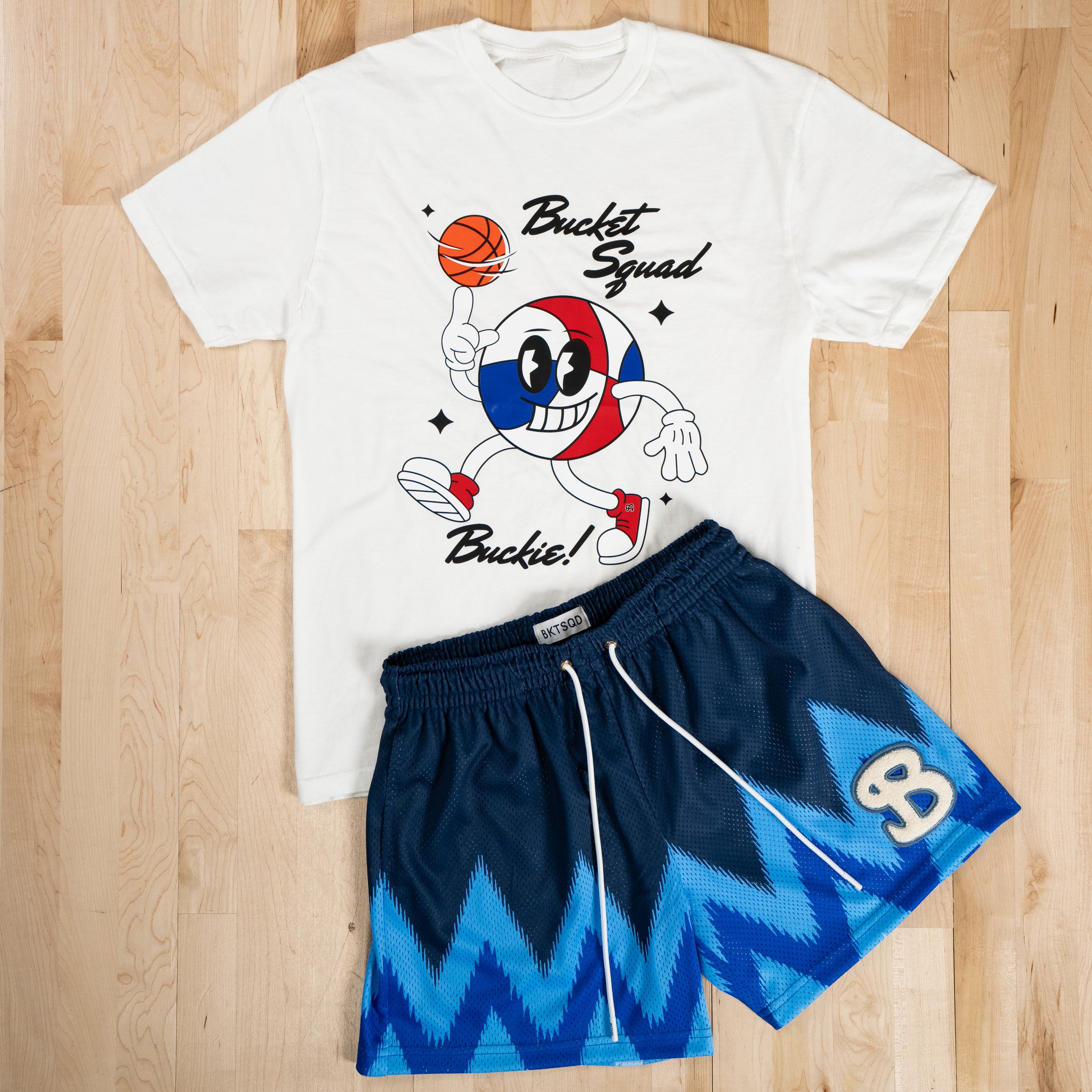 CHEVRON SHORTS - OCEAN BLAZE