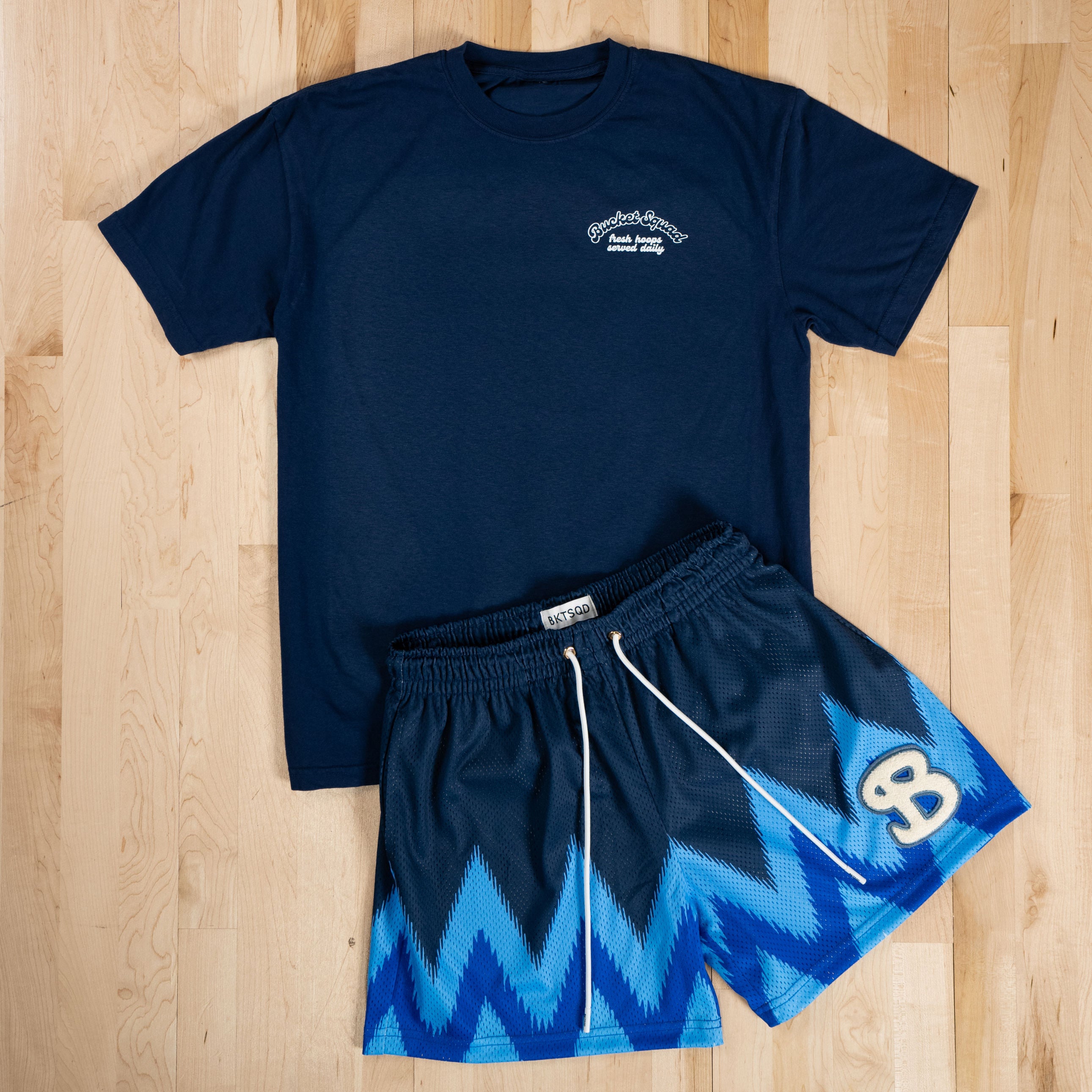 CHEVRON SHORTS - OCEAN BLAZE